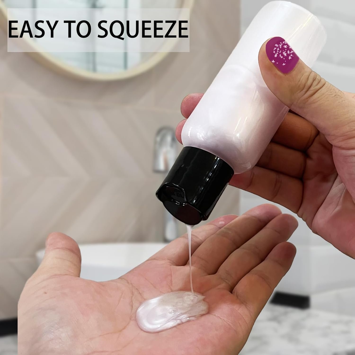 5 Pack 3.4 oz Travel Bottles for Toiletries TSA Ap... - Image 5