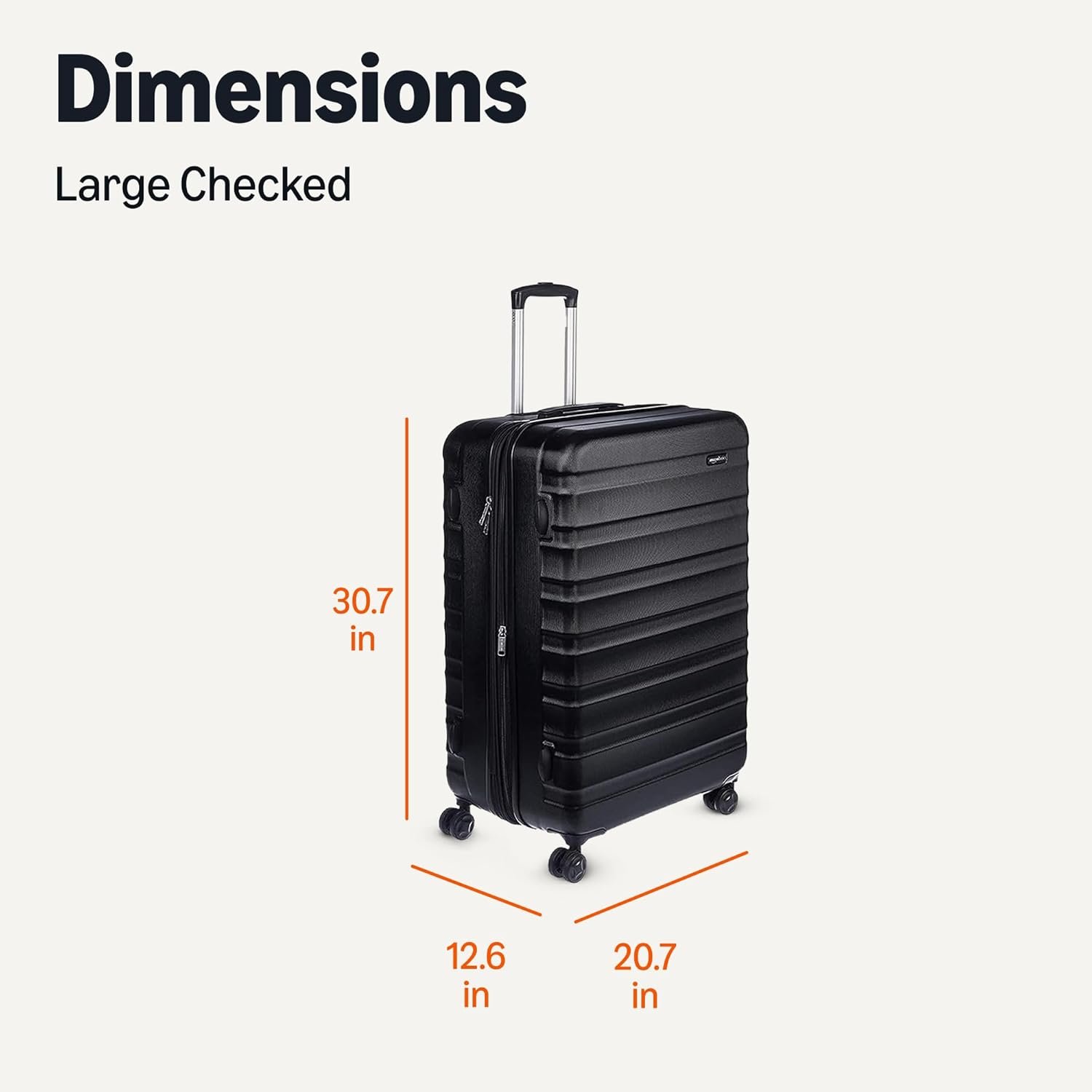 Amazon Basics 30" Hardside Large Checked Luggage, ... - Image 7