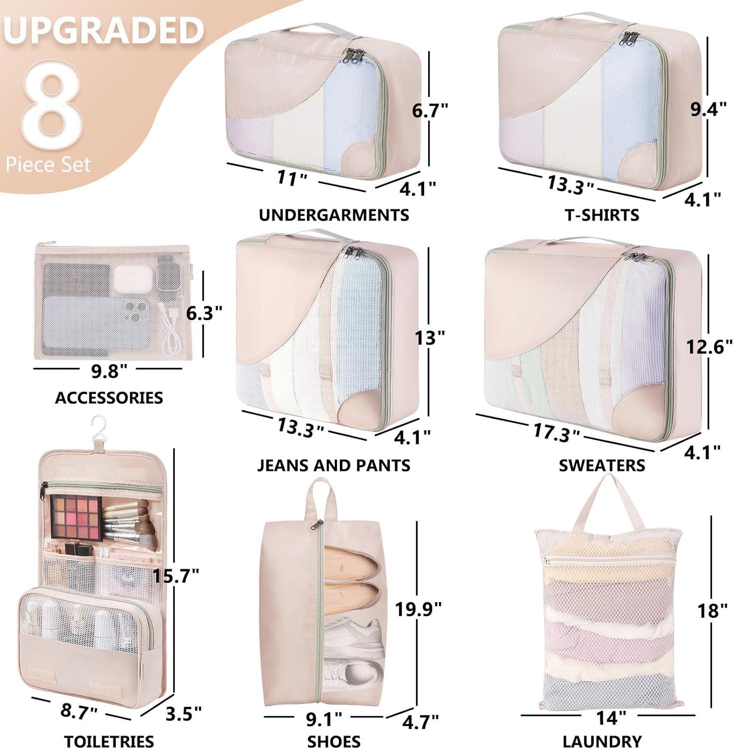 10 Set/8 Set Packing Cubes for Travel, Gifts for W... - Image 3