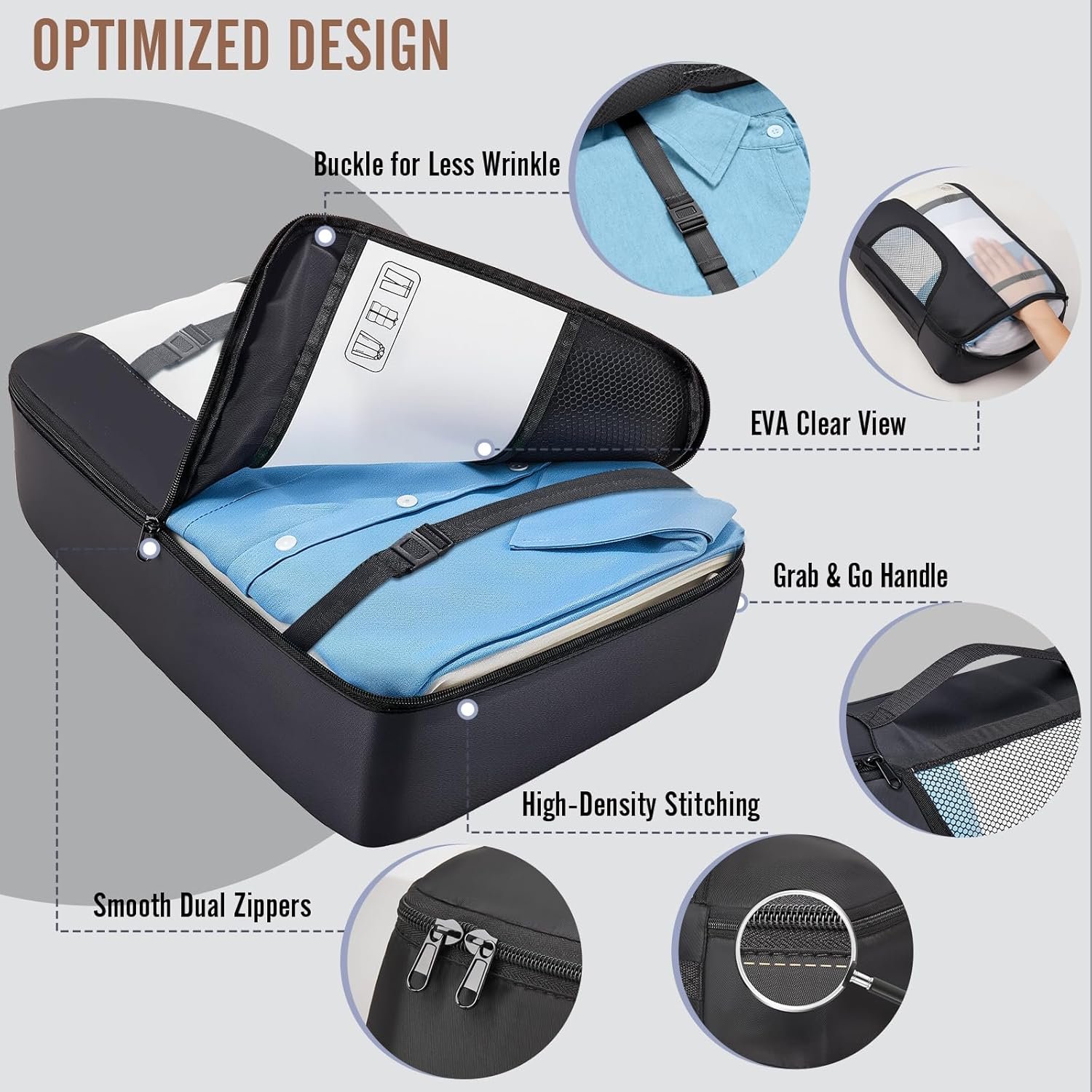 Veken 10 Set/8 Set Packing Cubes for Travel Essent... - Image 5
