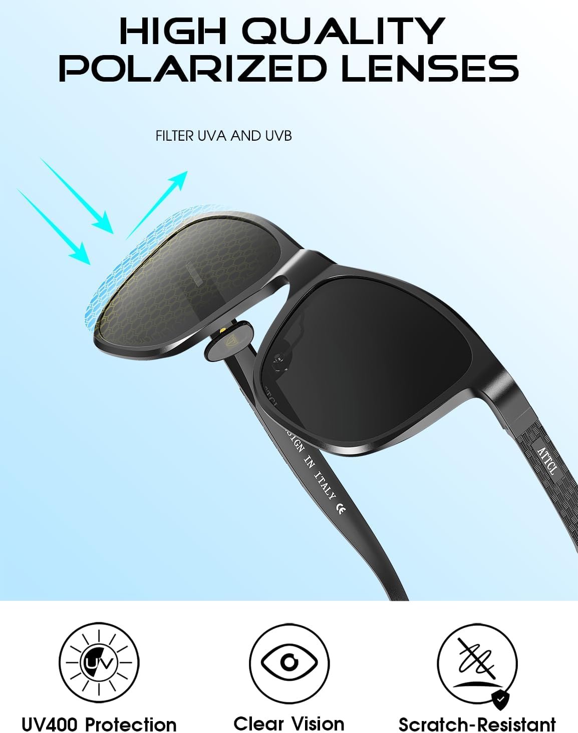 ATTCL Polarized Sunglasses Men for Driving: UV400 ... - Image 5