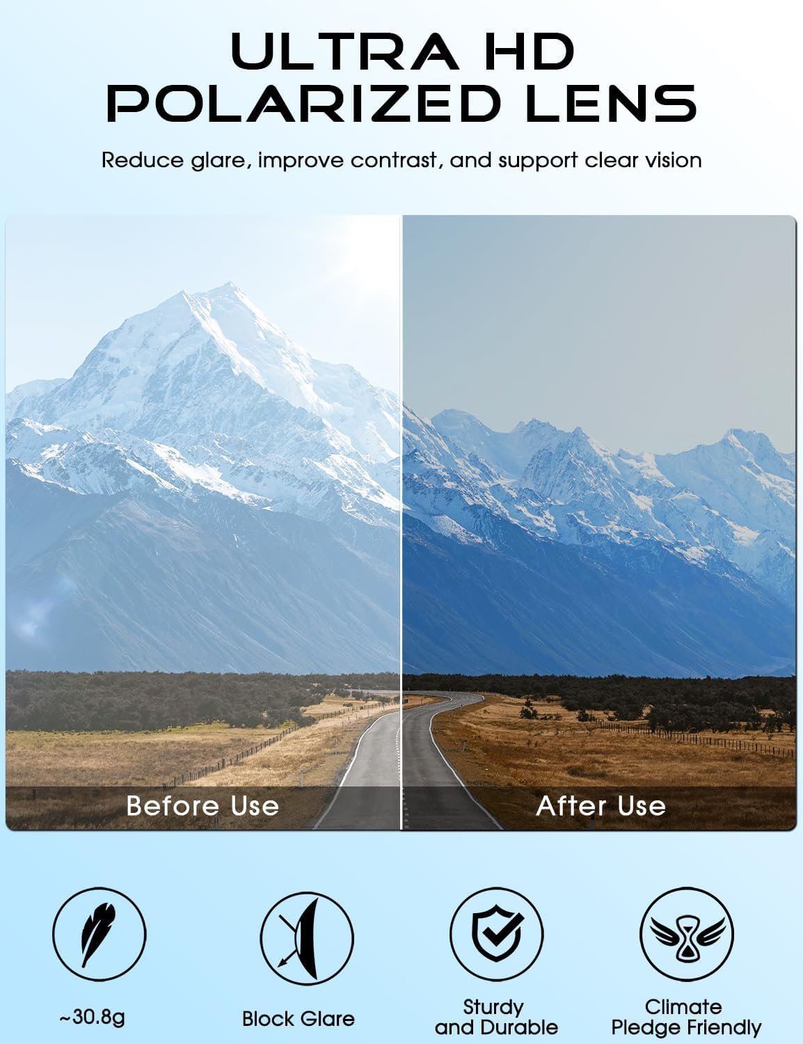 ATTCL Polarized Sunglasses Men for Driving: UV400 ... - Image 6