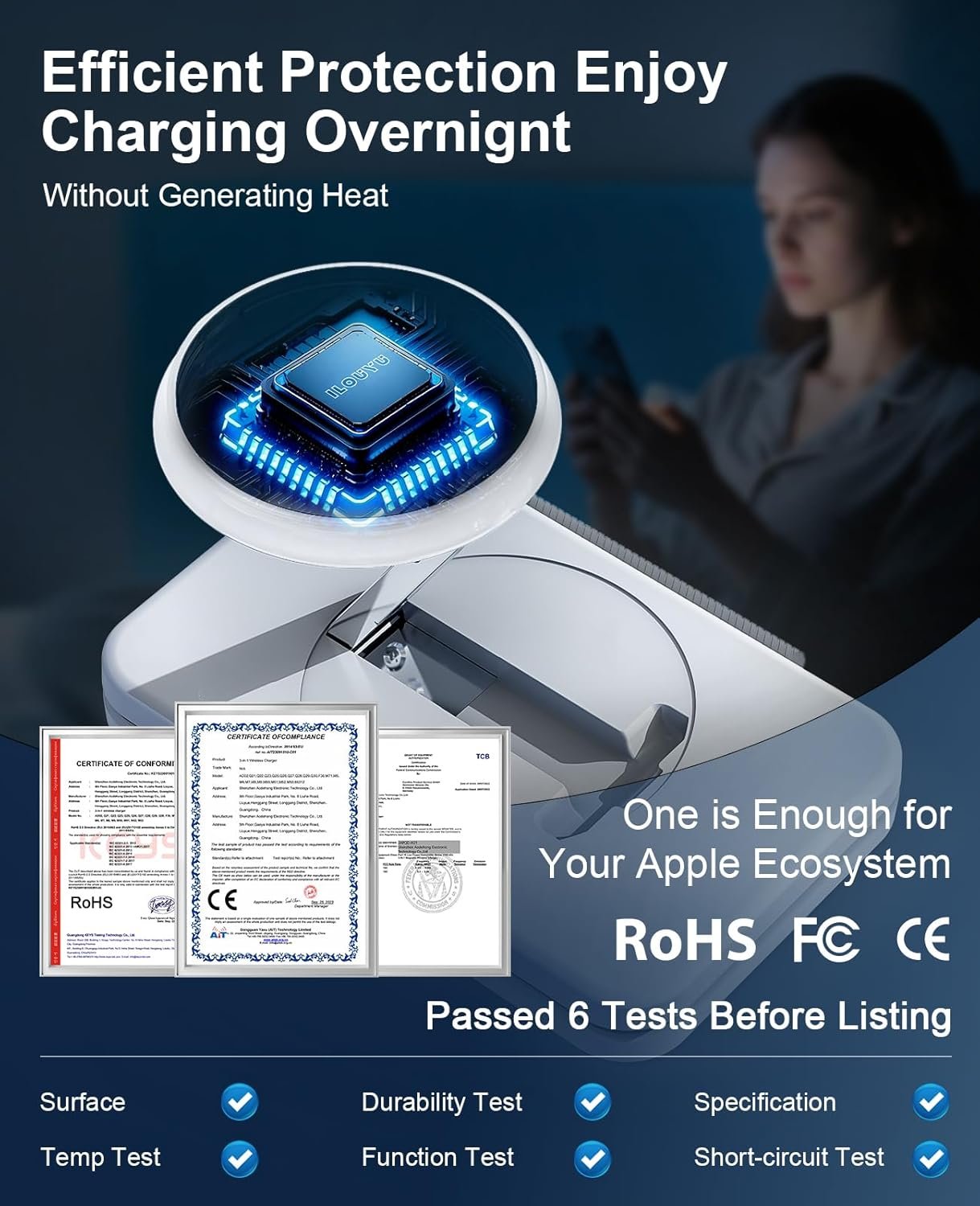 3 in 1 Magnetic Wireless Charger for Apple Multipl... - Image 4