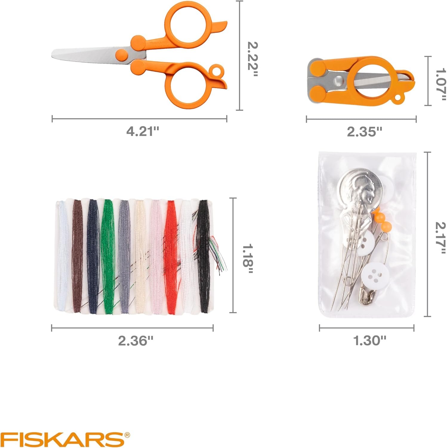 Fiskars Sewing Kit, Gifts for Mom, 27-Piece Travel... - Image 7