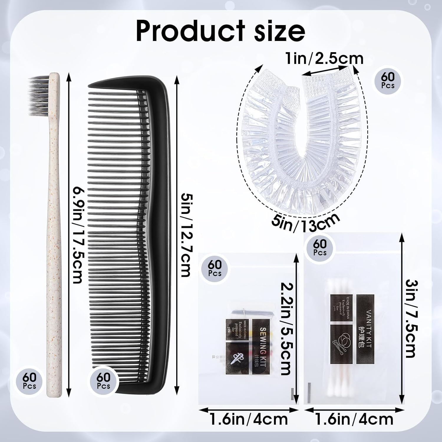 60 Sets Hygiene Kits for Homeless Basic Toiletry K... - Image 3