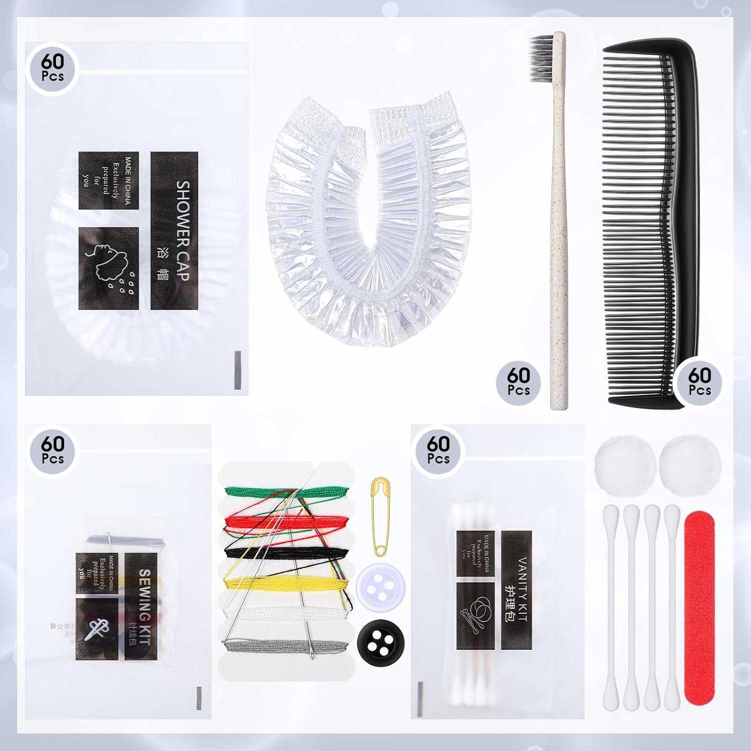 60 Sets Hygiene Kits for Homeless Basic Toiletry K... - Image 5