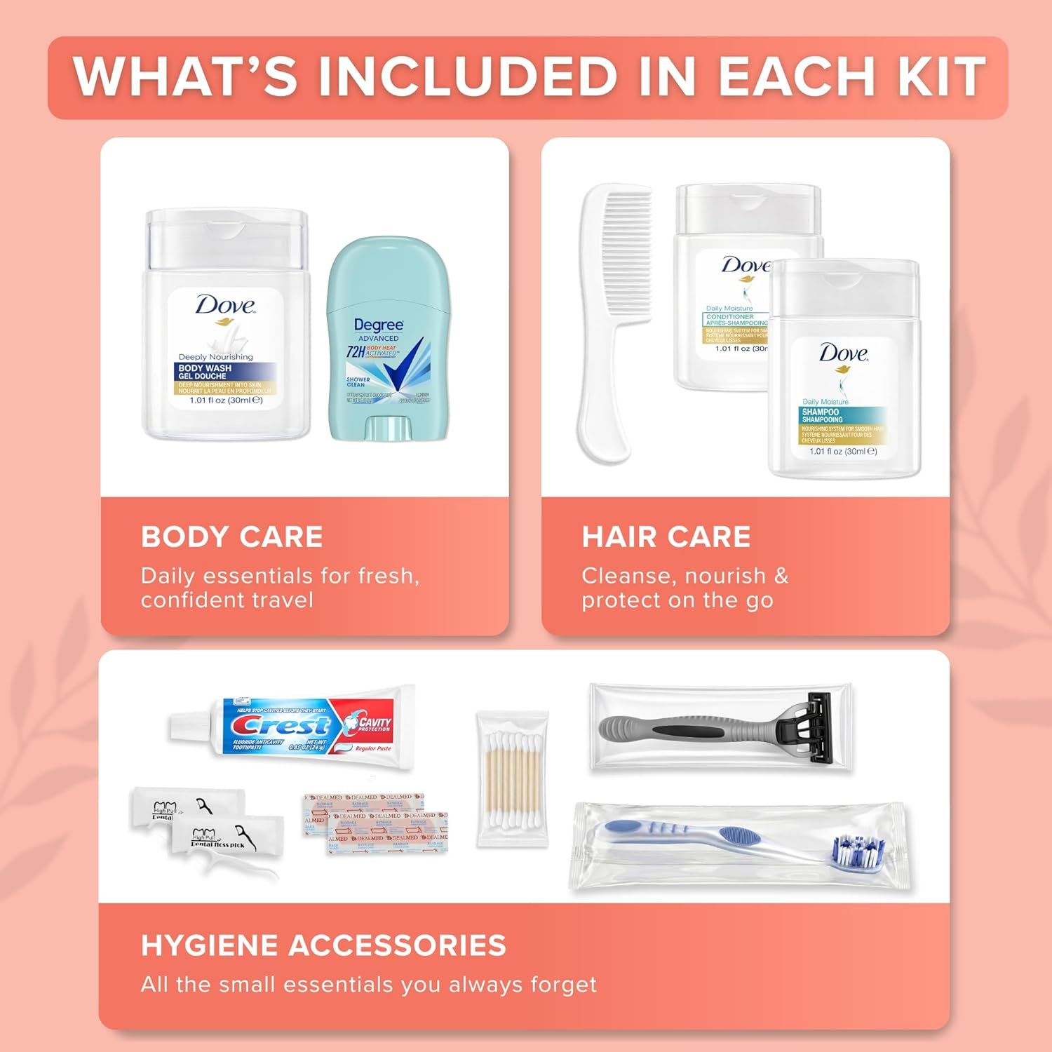 Trektote 12-Piece Women’s Travel Hygiene Kit with ... - Image 3