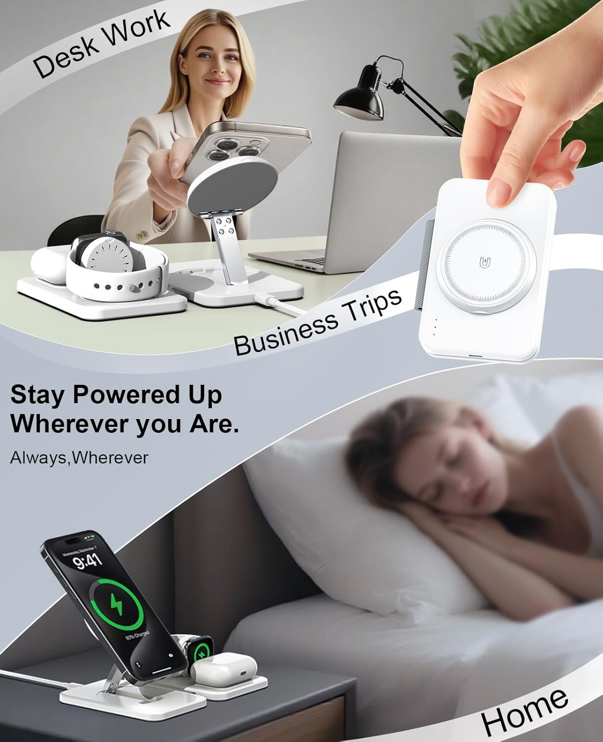 3 in 1 Magnetic Wireless Charger for Apple Multipl... - Image 8