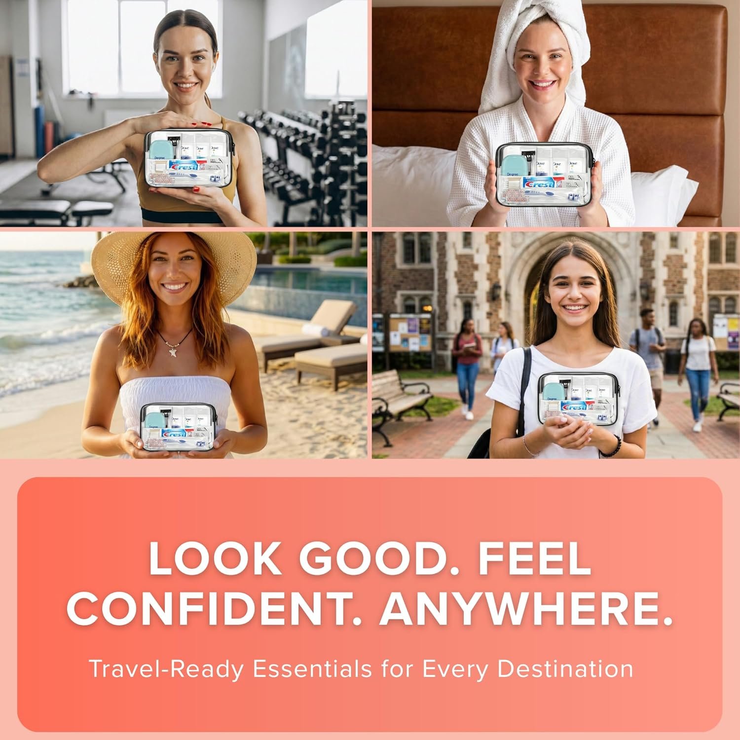 Trektote 12-Piece Women’s Travel Hygiene Kit with ... - Image 7