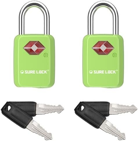 SURE LOCK Mini TSA Approved Keyed Luggage Lock – O... - Image 2