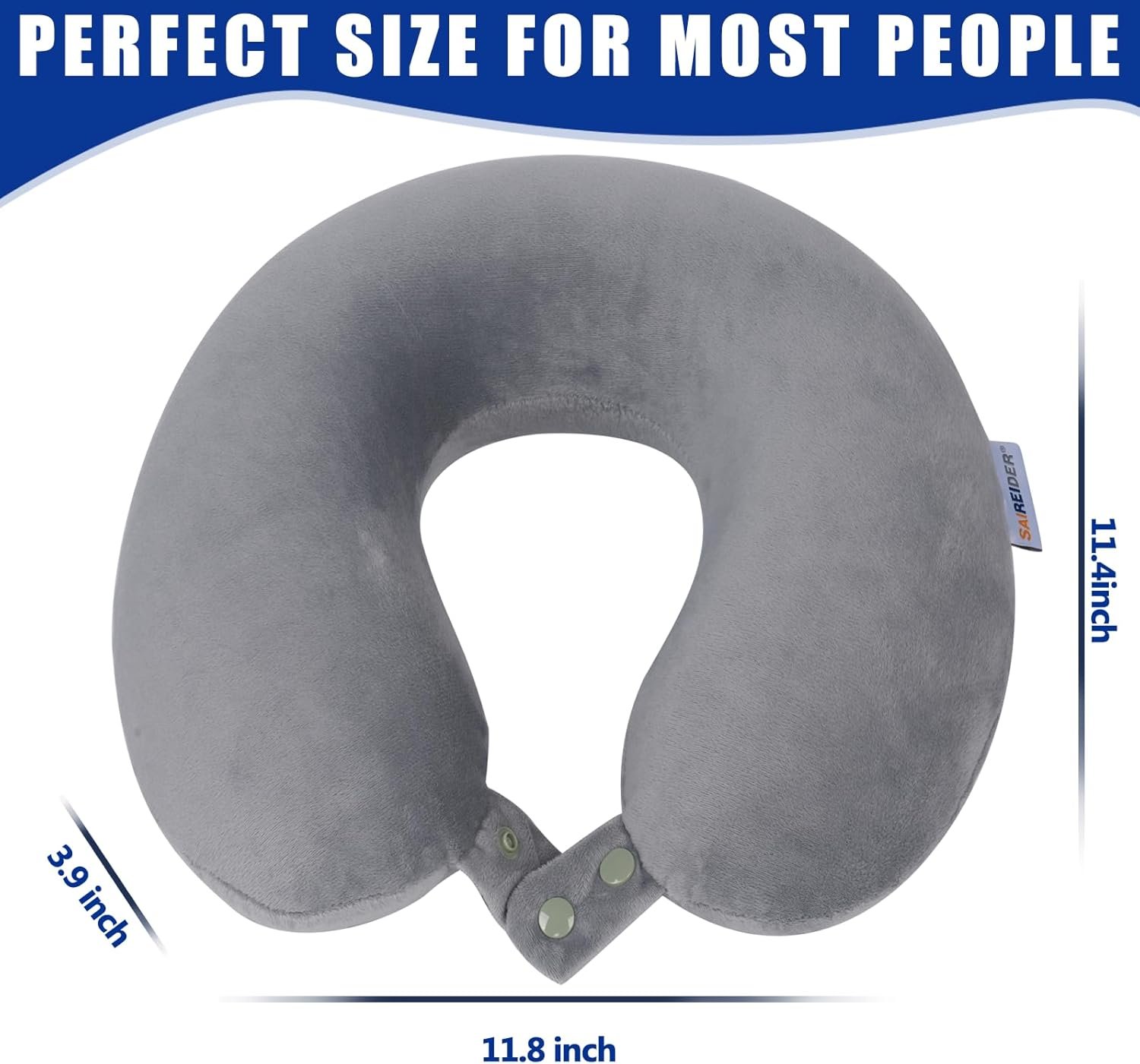 SAIREIDER Travel Pillows for Sleeping Airplane 100... - Image 7