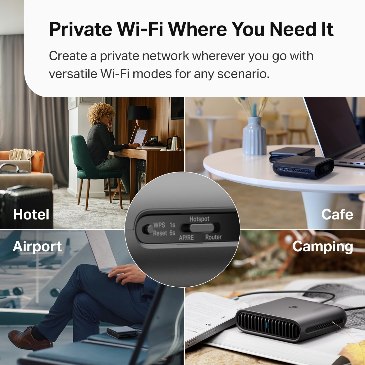 TP-Link Roam 6 AX1500 Portable Wi-Fi 6 Travel Rout... - Image 5