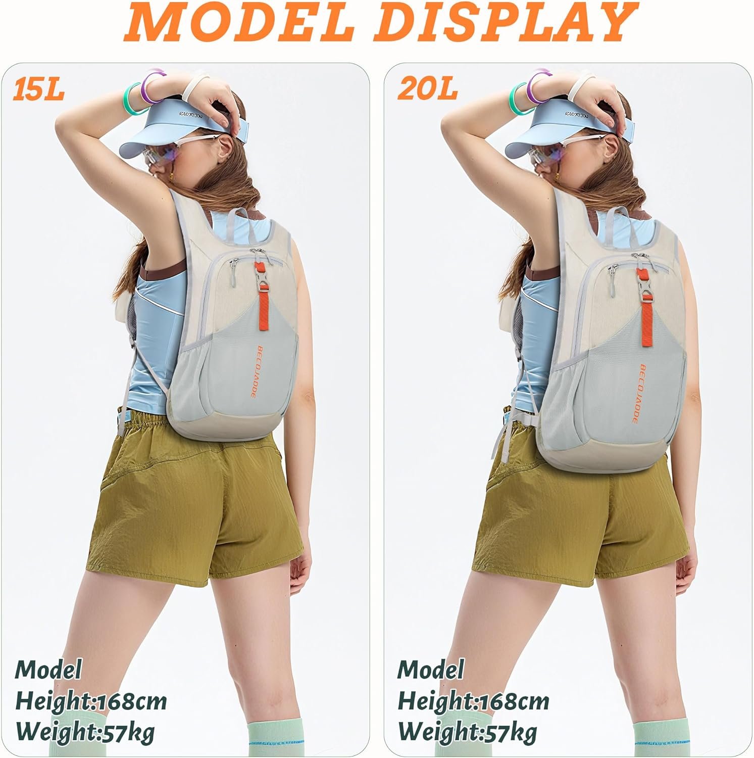 BECOJADDE 15L Small Hiking Backpack for Men Women ... - Image 6