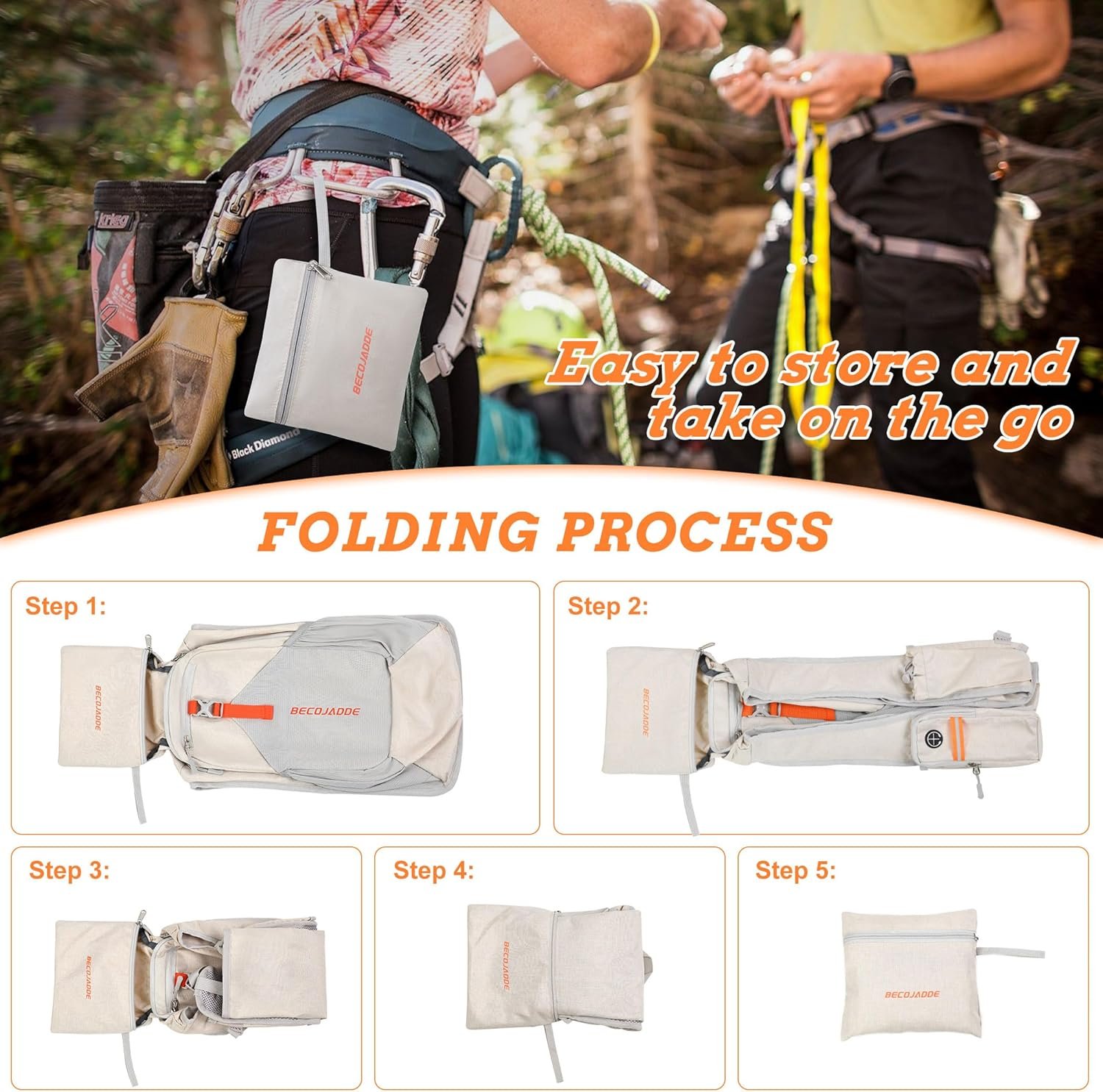 BECOJADDE 15L Small Hiking Backpack for Men Women ... - Image 7
