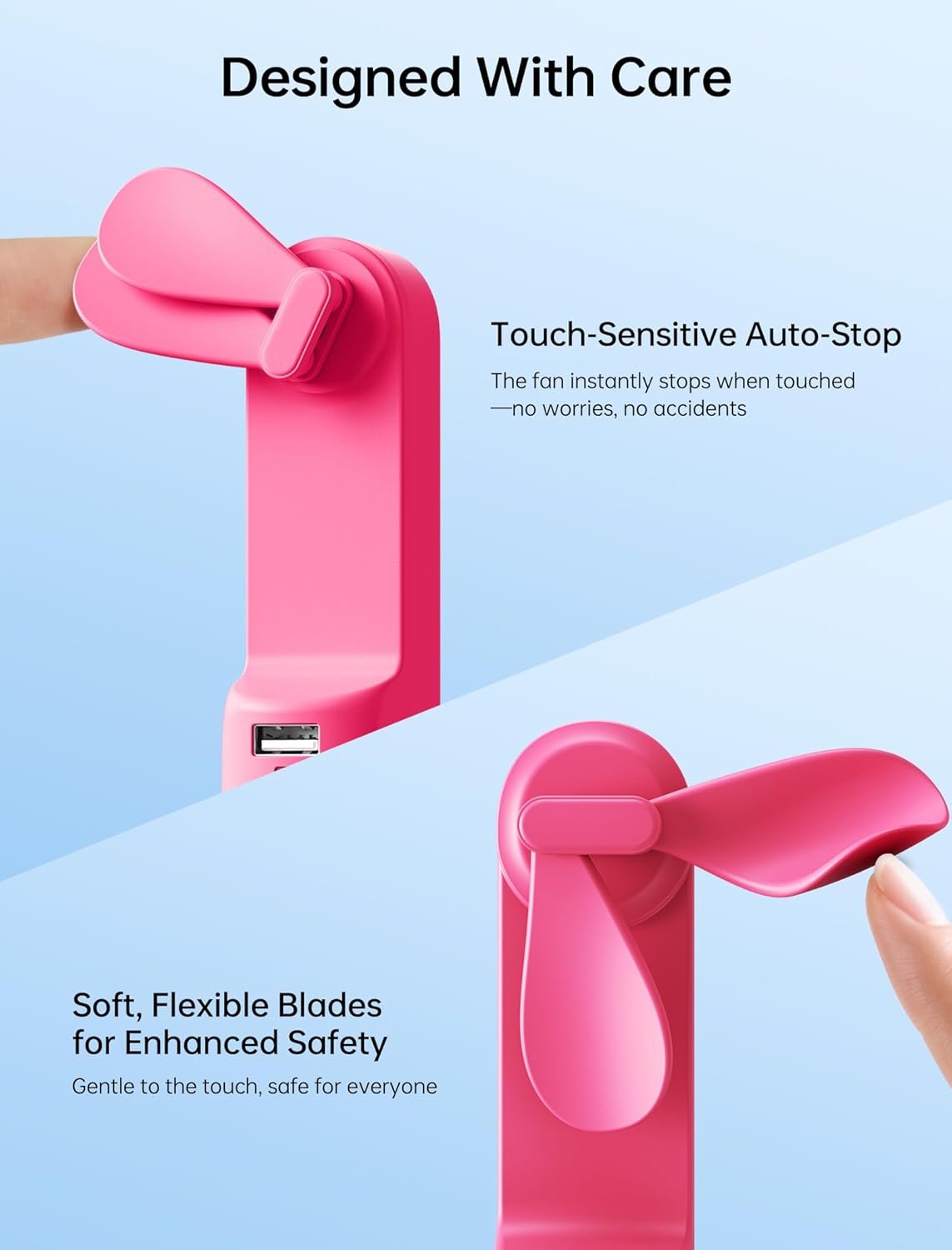 JISULIFE 3 IN 1 Handheld Mini Fan - Portable Fan &... - Image 9