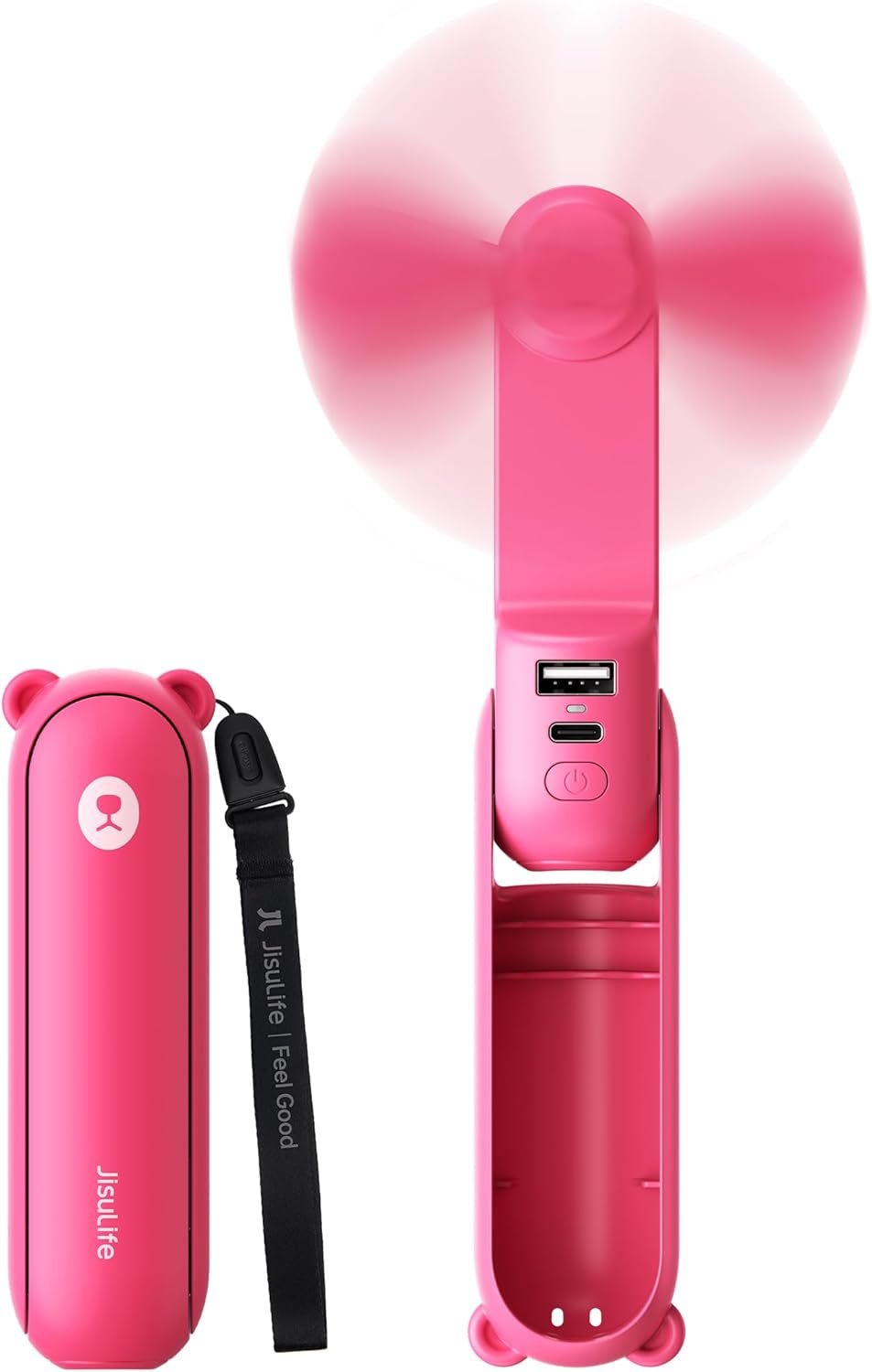 JISULIFE 3 IN 1 Handheld Mini Fan - Portable Fan &... - Image 2