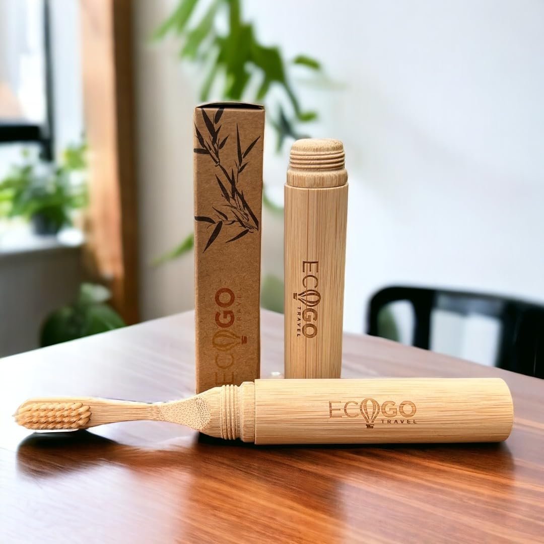 Bamboo Screwable Toothbrush Two-Piece Design | Sof... - Image 8