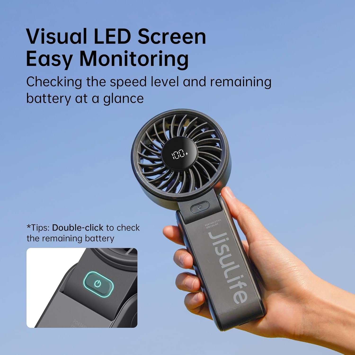JISULIFE Handheld Fan Life7 – Ultimate Flexibility... - Image 7