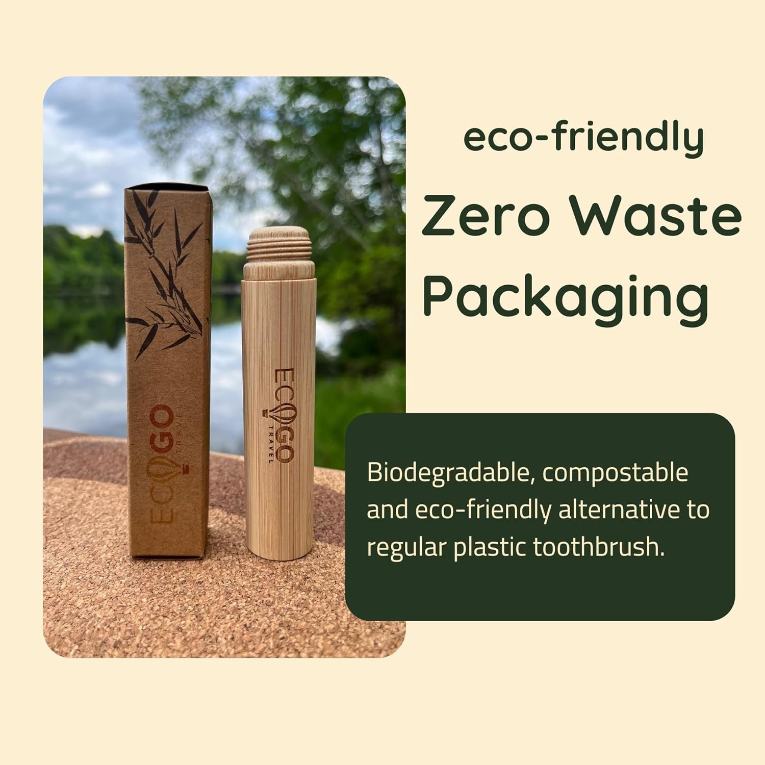 Bamboo Screwable Toothbrush Two-Piece Design | Sof... - Image 5