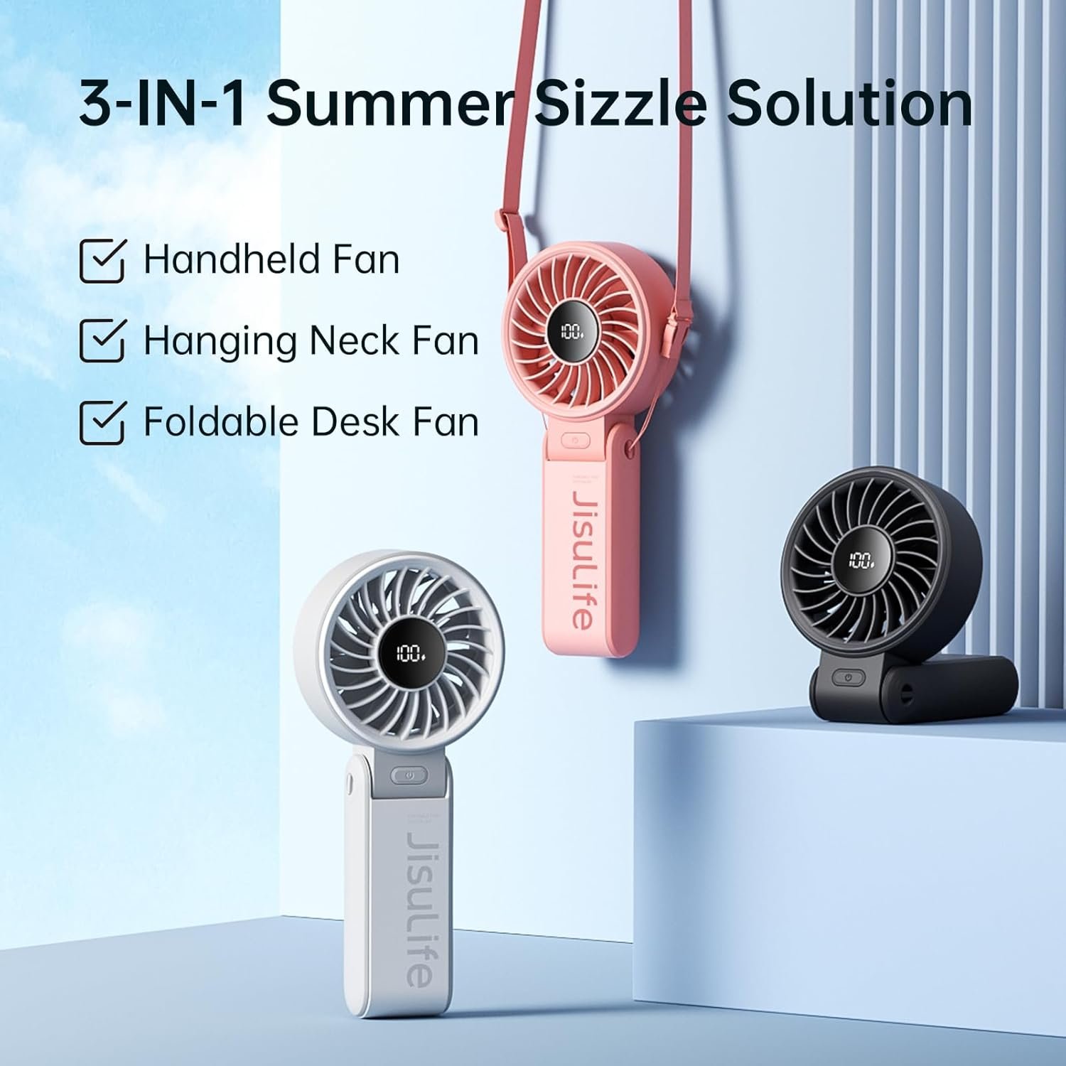 JISULIFE Handheld Fan Life7 – Ultimate Flexibility... - Image 8