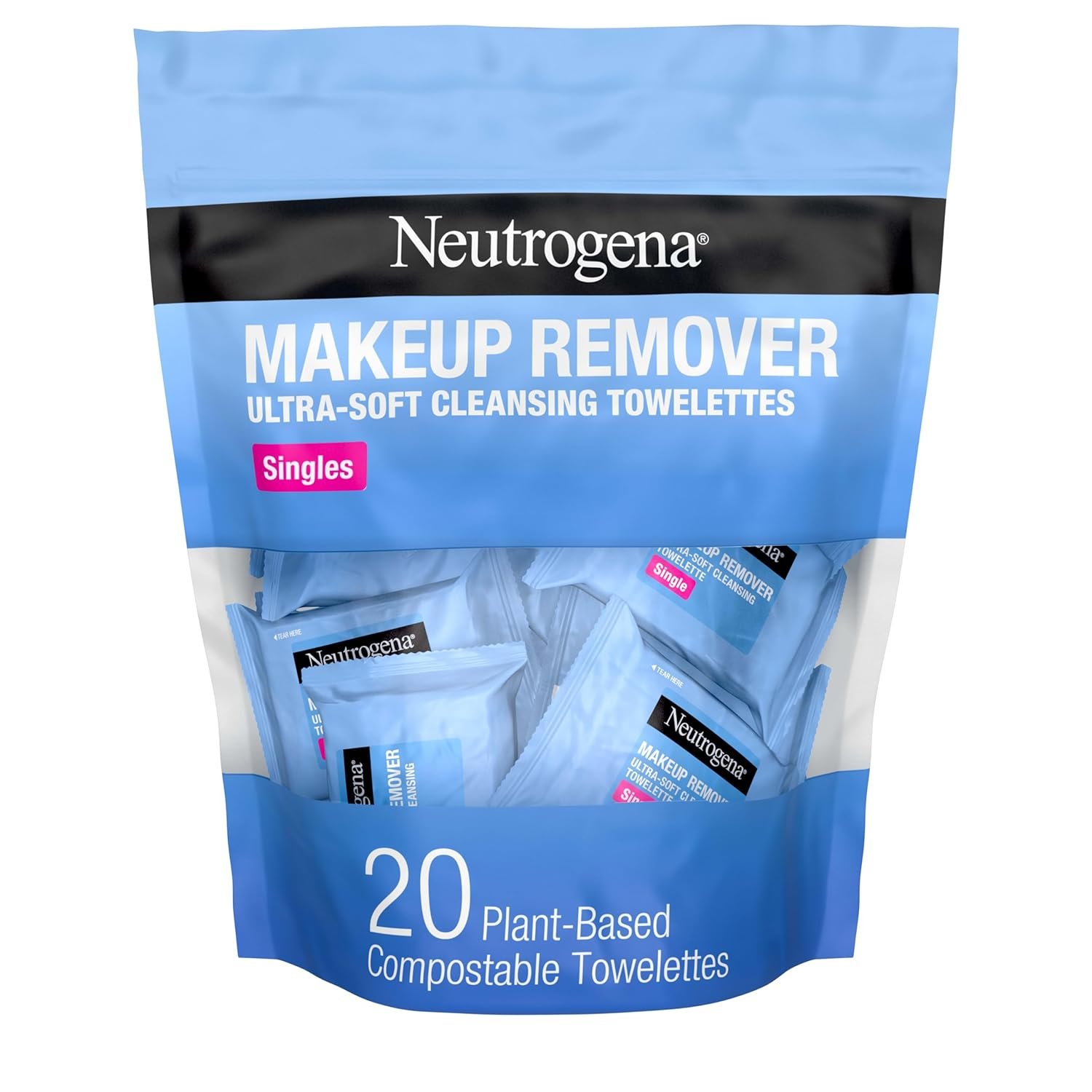 Neutrogena Makeup Remover Wipes, Daily Single Face... - Image 2