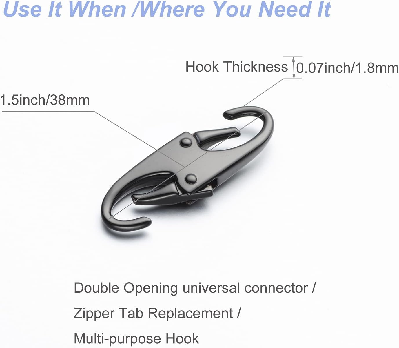 Zpsolution Zipper Clips Anti Theft - Securing Pull... - Image 4