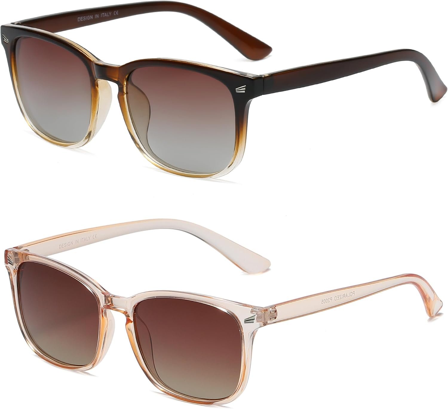 DUSHINE Polarized Sunglasses for Women Classic Ret... - Image 2