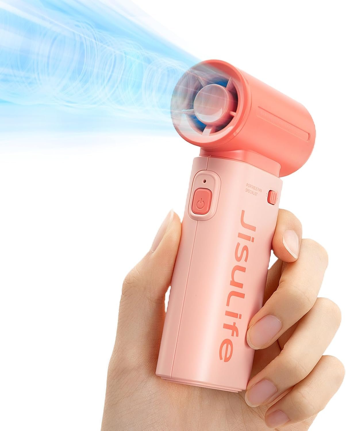 JISULIFE Portable Handheld Fan Life9, Turbo Airflo... - Image 2