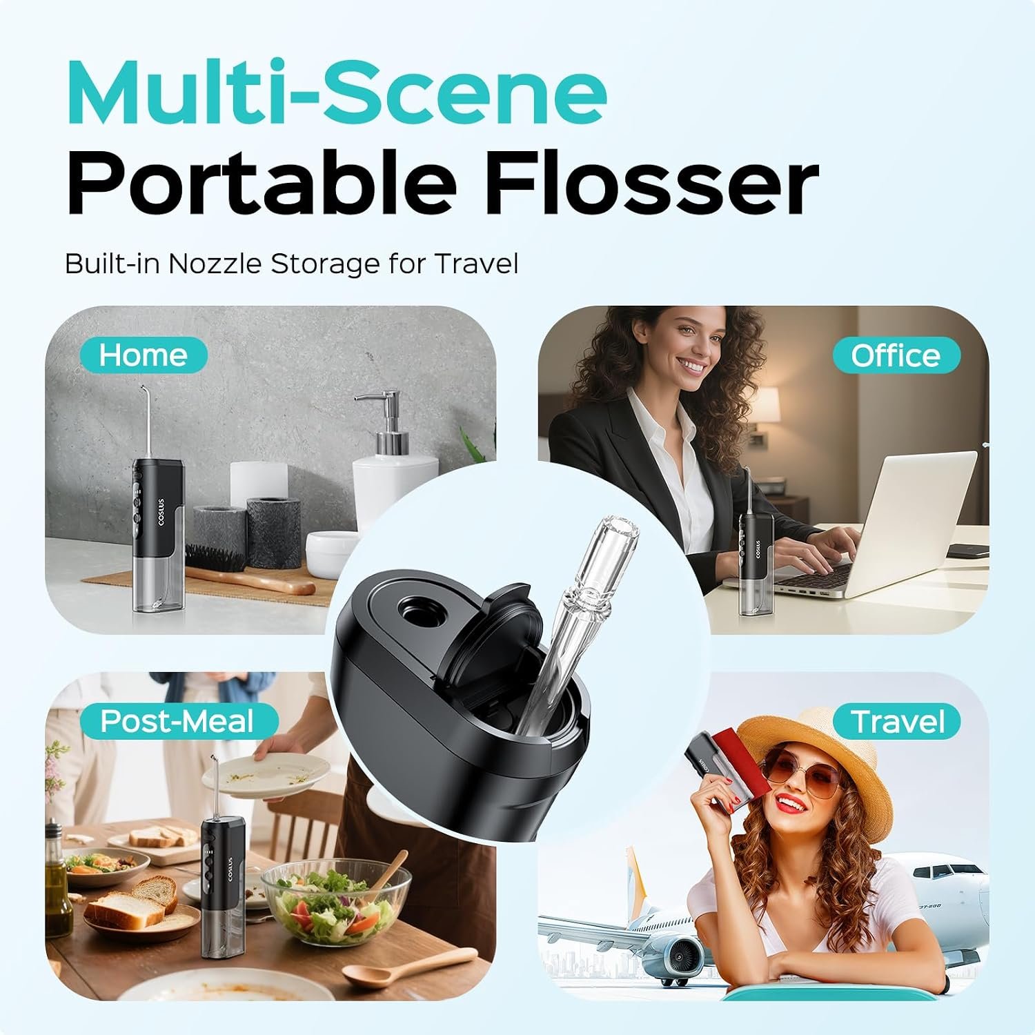 COSLUS T40 Mini Water Flosser for Travel, Portable... - Image 8