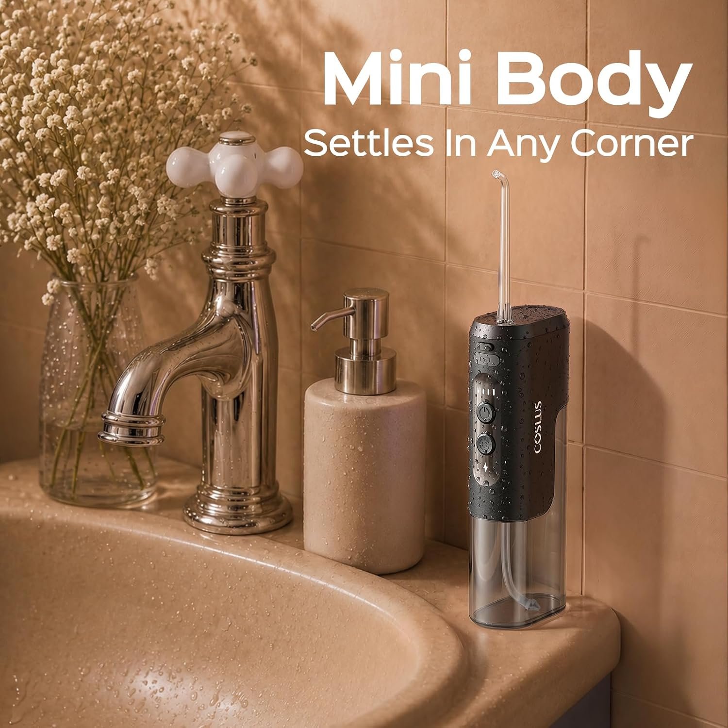 COSLUS T40 Mini Water Flosser for Travel, Portable... - Image 7