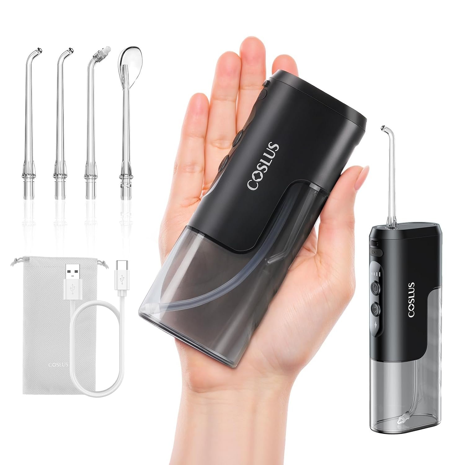 COSLUS T40 Mini Water Flosser for Travel, Portable... - Image 2
