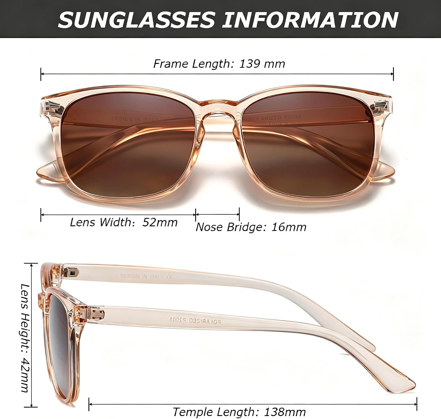 DUSHINE Polarized Sunglasses for Women Classic Ret... - Image 6