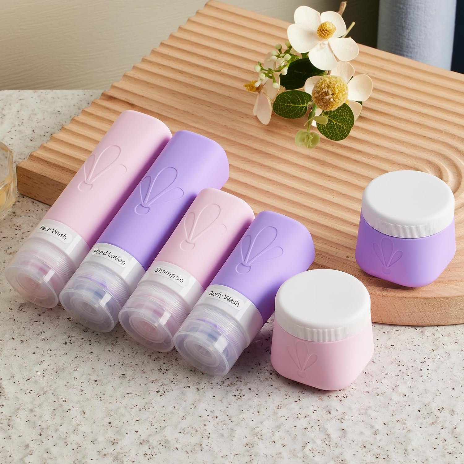 INSFIT travel bottles for toiletries 6 Pack, Leak ... - Image 5