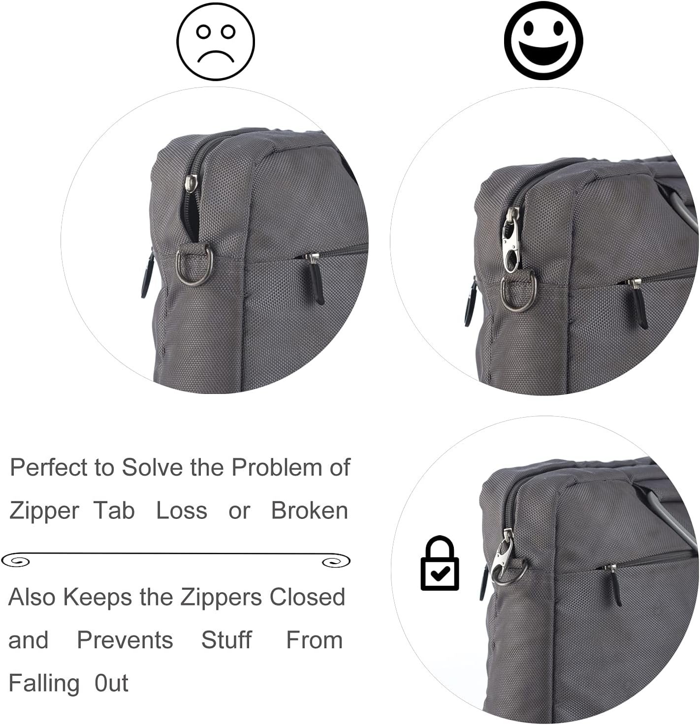Zpsolution Zipper Clips Anti Theft - Securing Pull... - Image 6