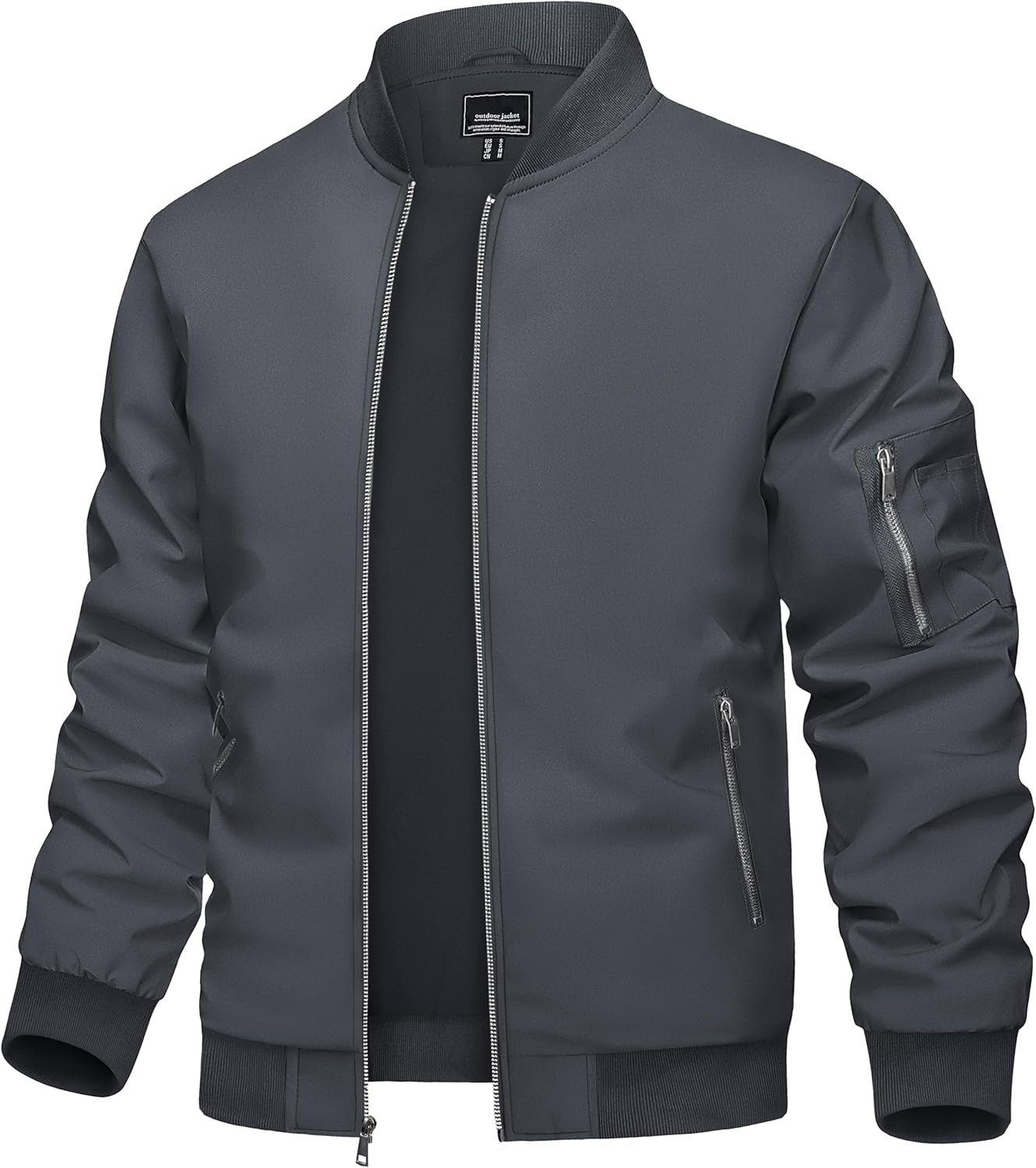 TACVASEN Men's Bomber Jacket Lightweight Casual Sp... - Image 2