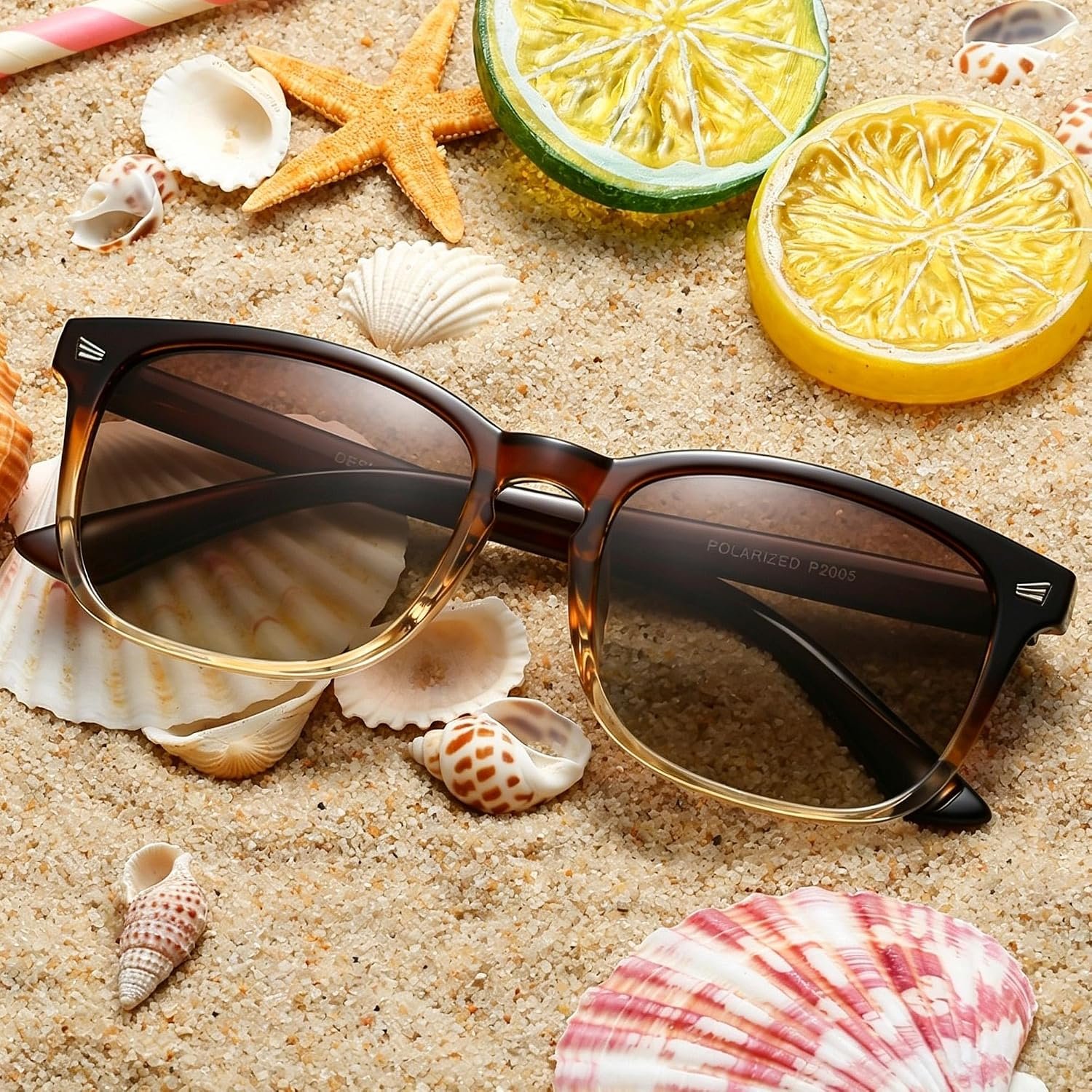 DUSHINE Polarized Sunglasses for Women Classic Ret... - Image 4