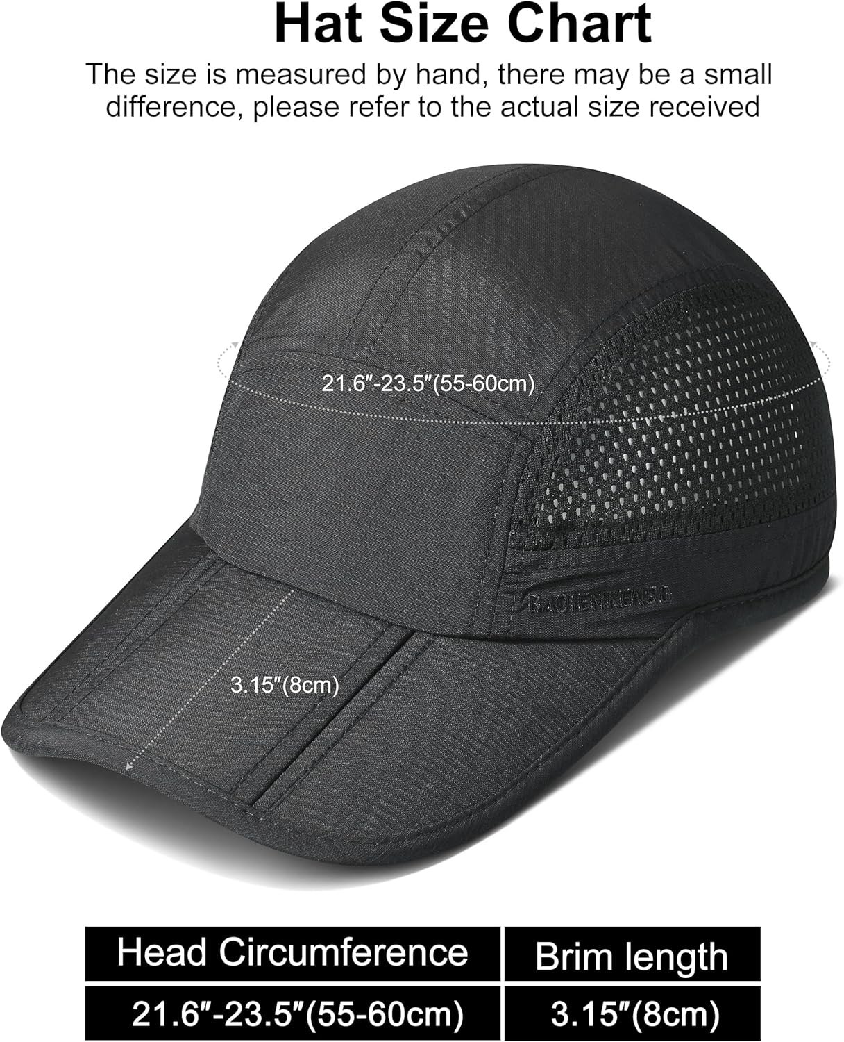 GADIEMKENSD Mens Folding Outdoor Hat Long Brim UPF... - Image 5