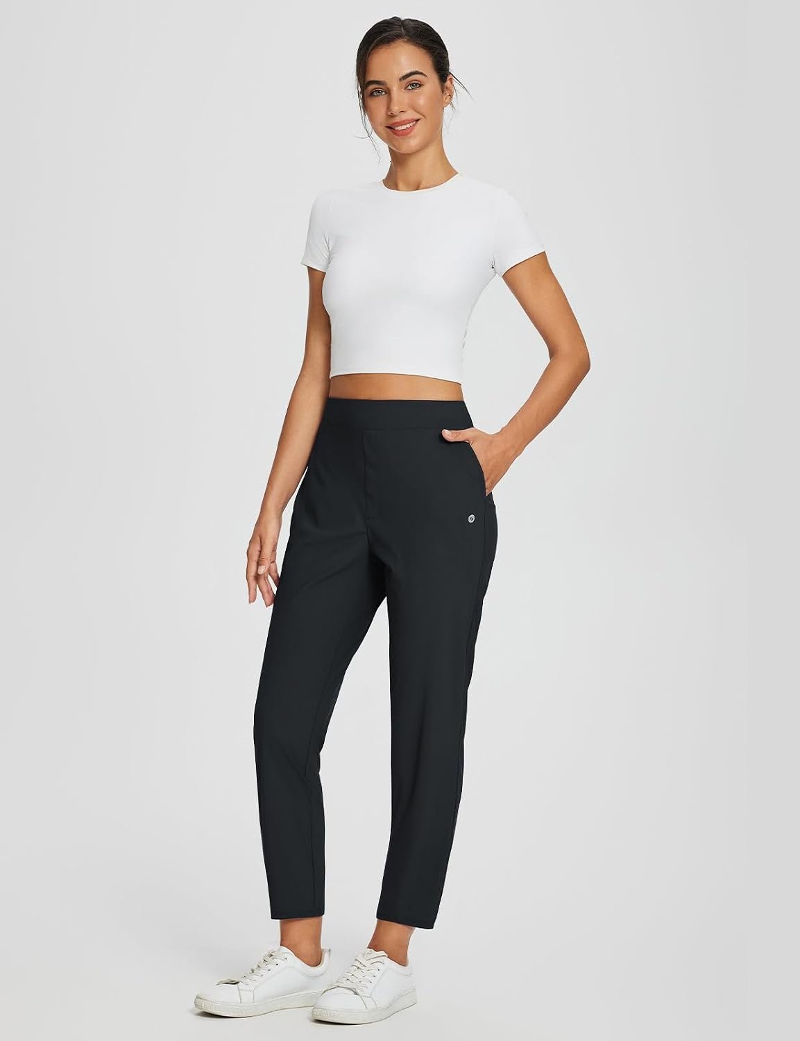 baleaf Women's Travel Pants Lightweight Stretch wi... - Image 3