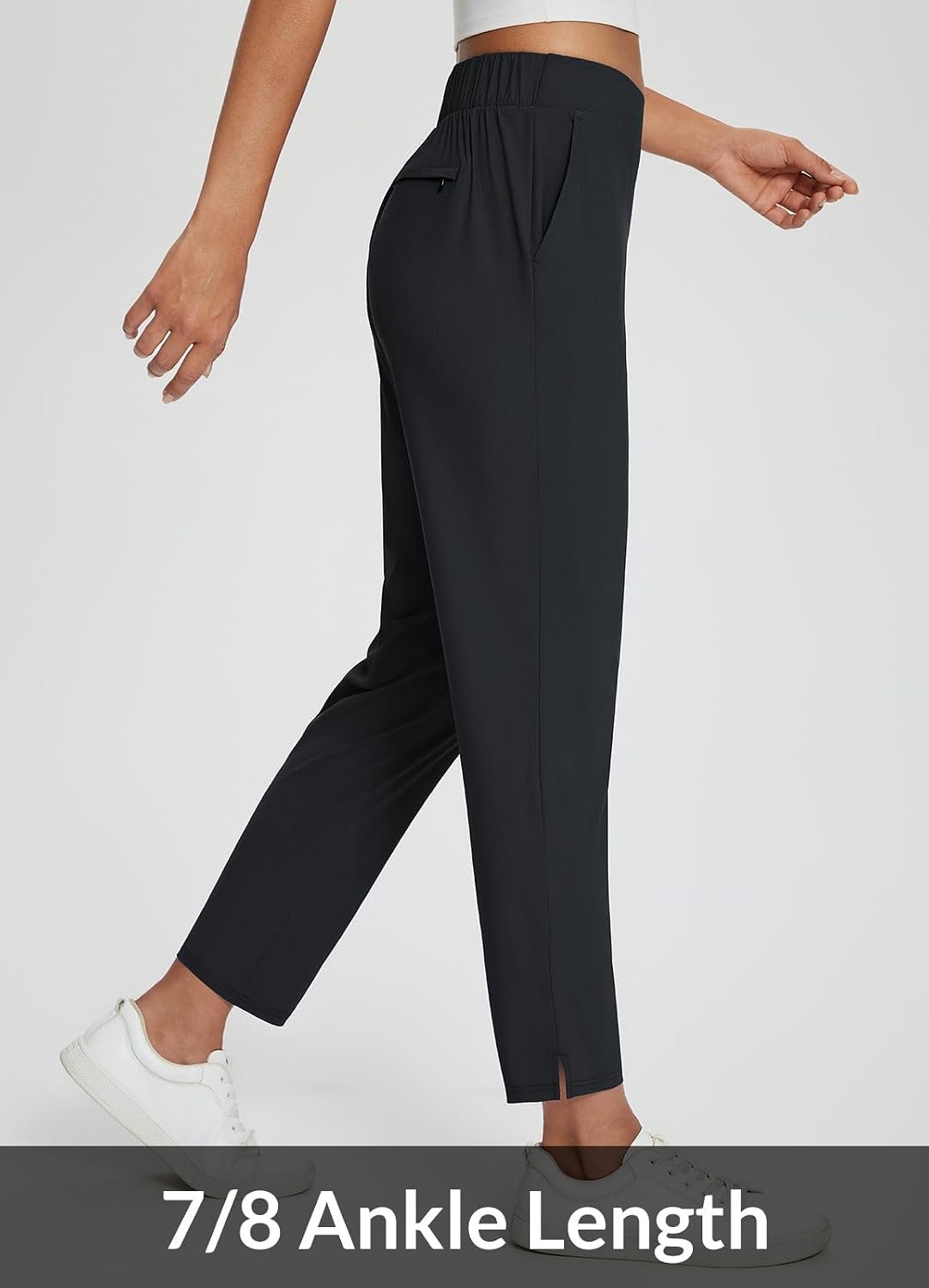 baleaf Women's Travel Pants Lightweight Stretch wi... - Image 7