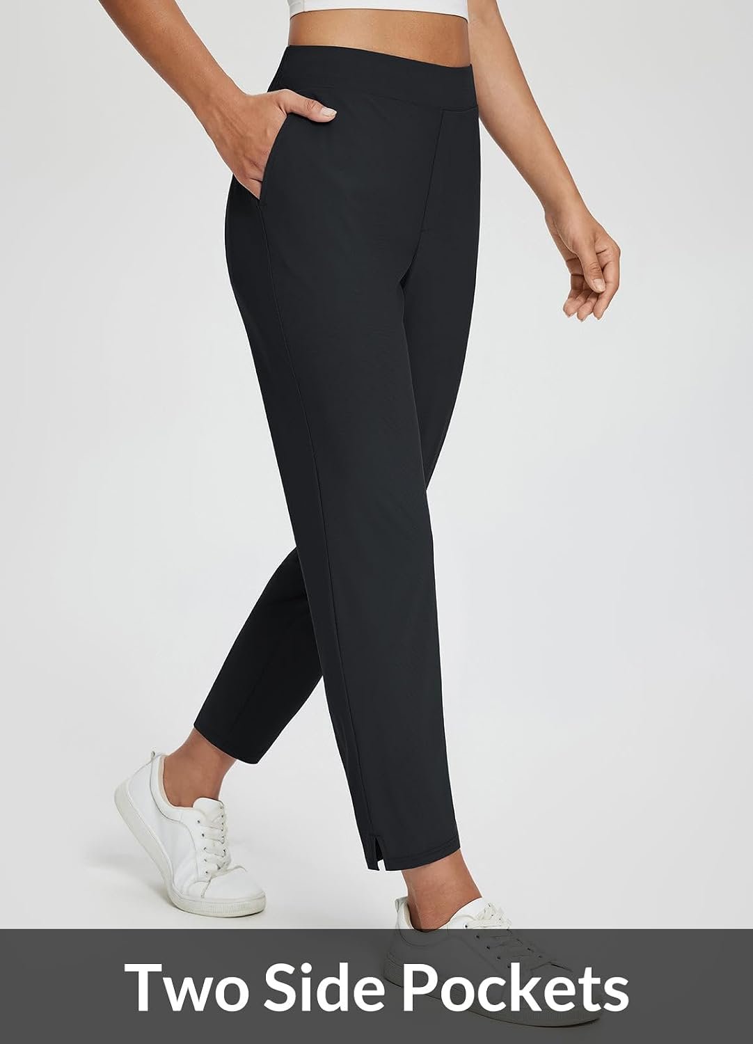 baleaf Women's Travel Pants Lightweight Stretch wi... - Image 9