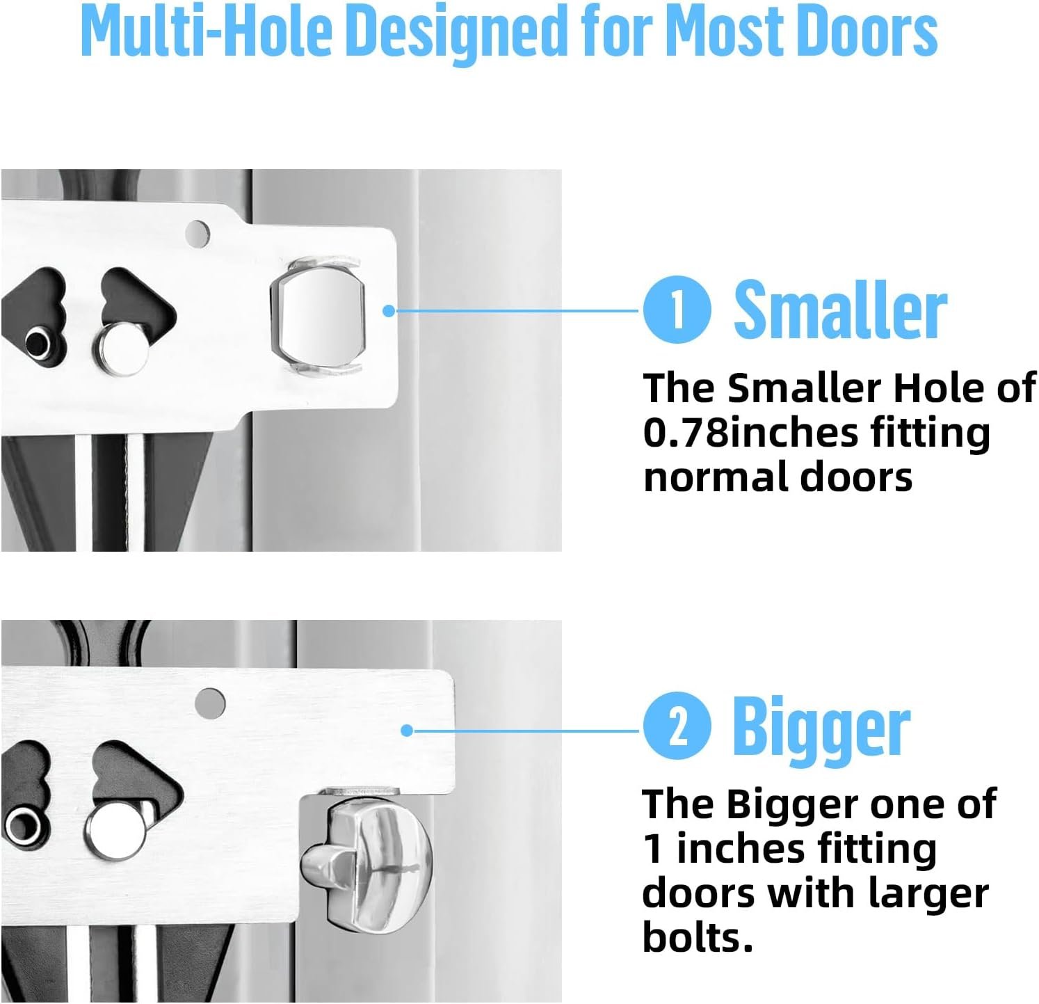 Upgraded Portable Door Lock & Door Stop Alarm, TOW... - Image 7