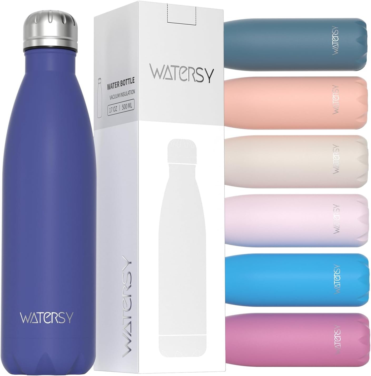 WATERSY Stainless Steel water bottle,17oz Insulate... - Image 2