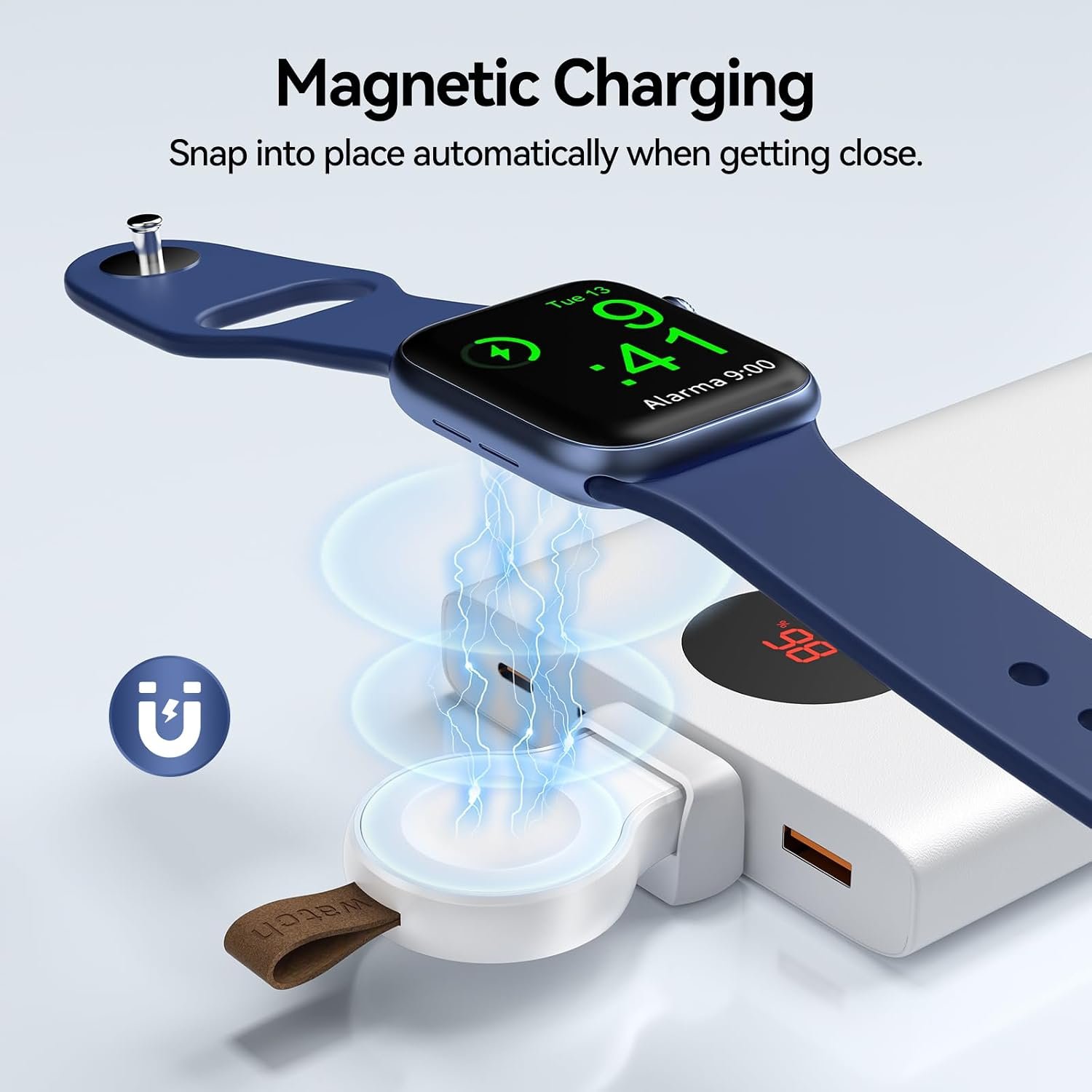 NEWDERY Charger for Apple Watch Travel iWatch USB ... - Image 4