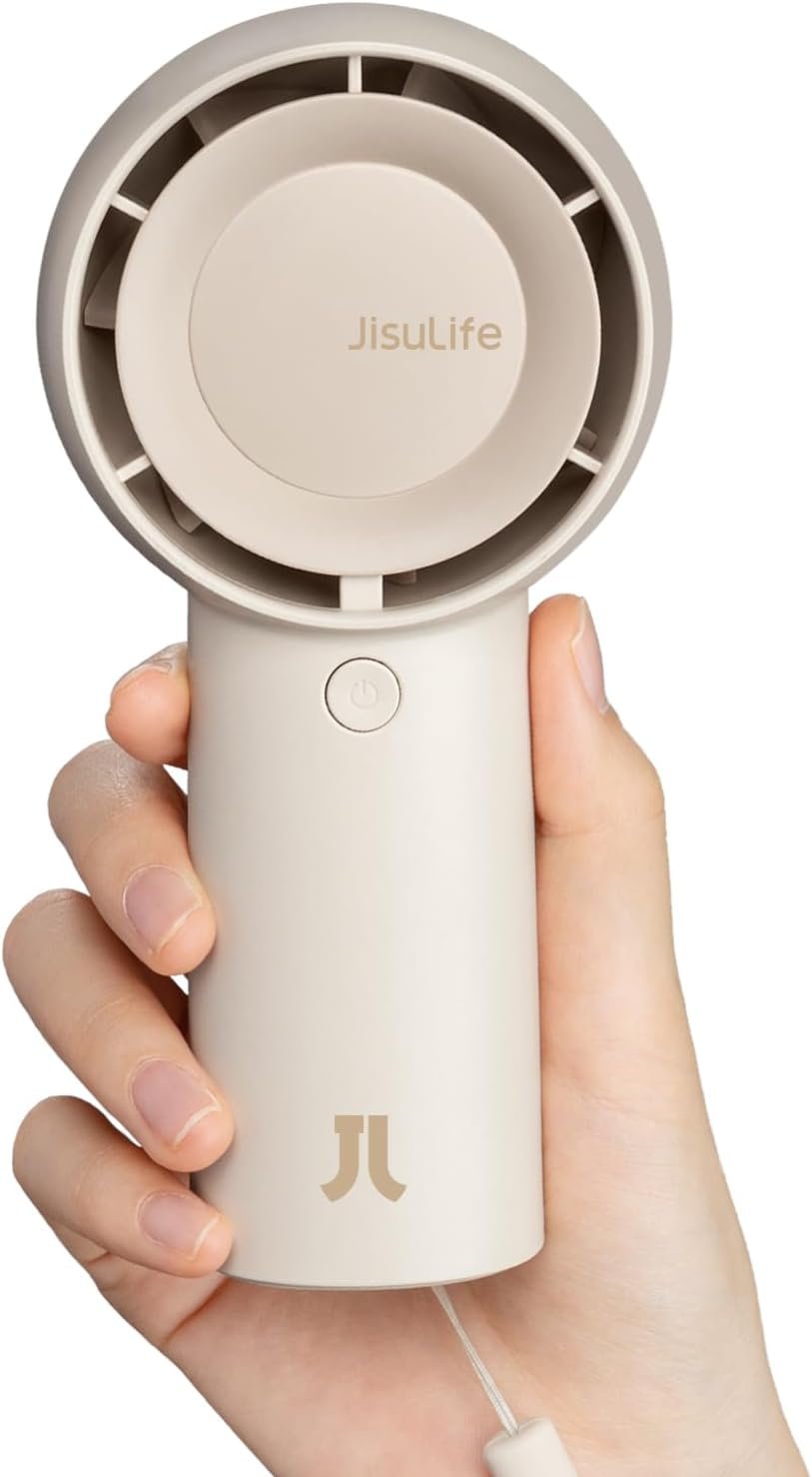 JISULIFE Portable Handheld Turbo Fan Rechargeable ... - Image 2