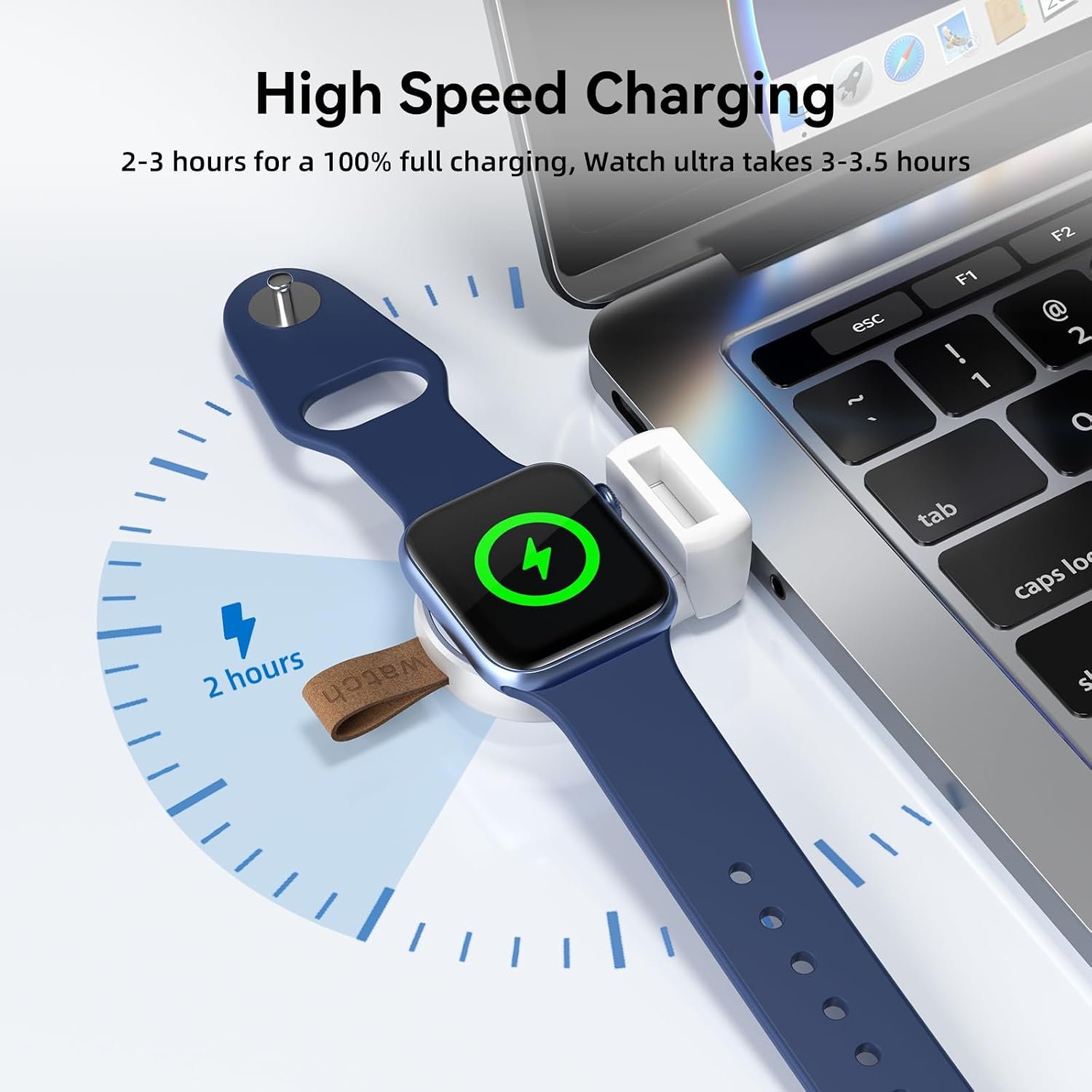 NEWDERY Charger for Apple Watch Travel iWatch USB ... - Image 6