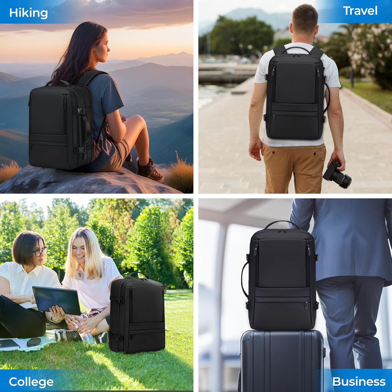 Carry On Travel Backpack Flight Approved for Men W... - Image 7