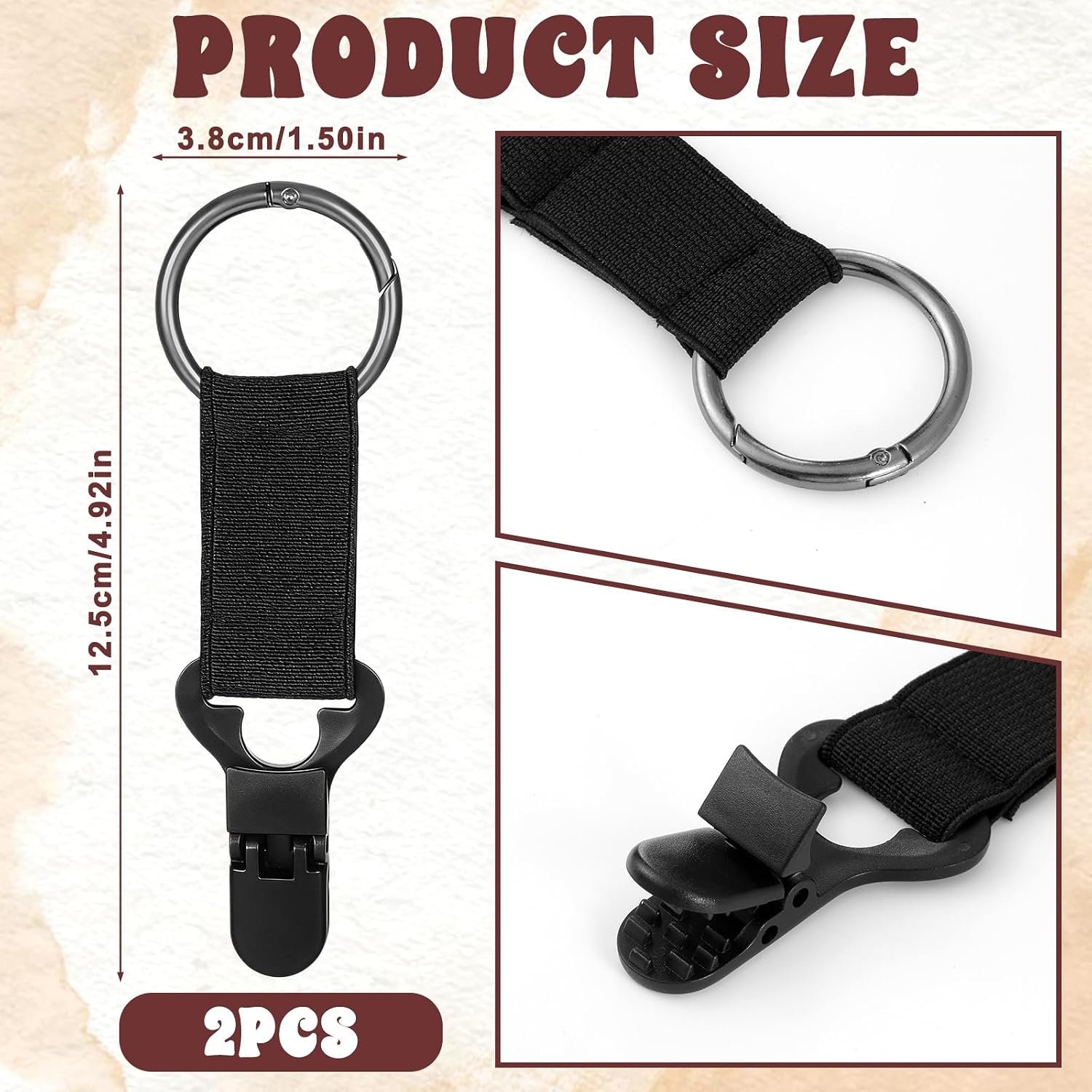 2 PCS Hat Clip for Travel Hands Free Hat Holder Ba... - Image 3