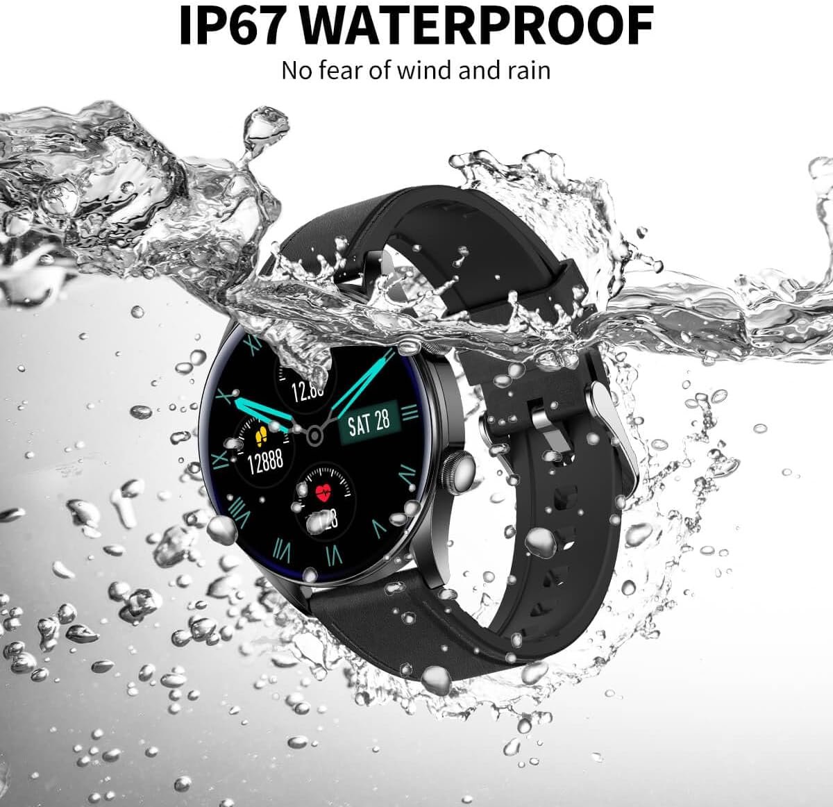 Smart Watch for Men Women, 1.39" Round GPS Watcher... - Image 8