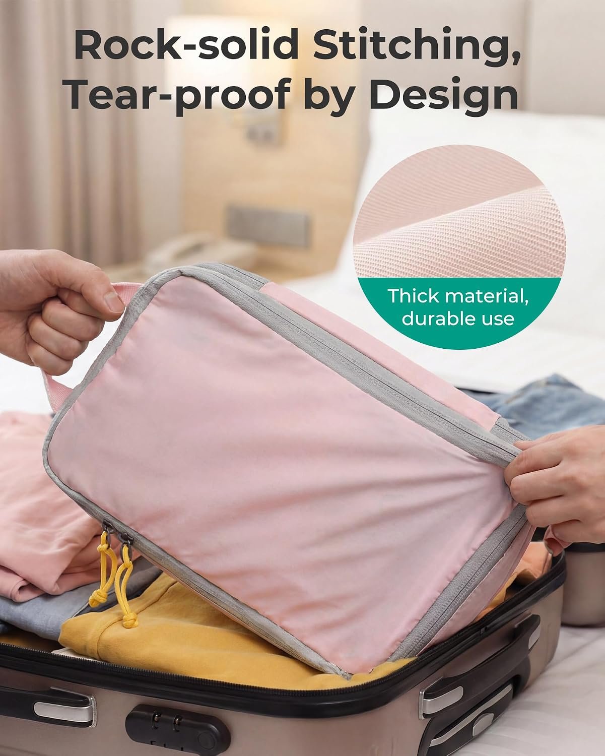 BAGSMART Compression Packing Cubes for Travel Esse... - Image 7