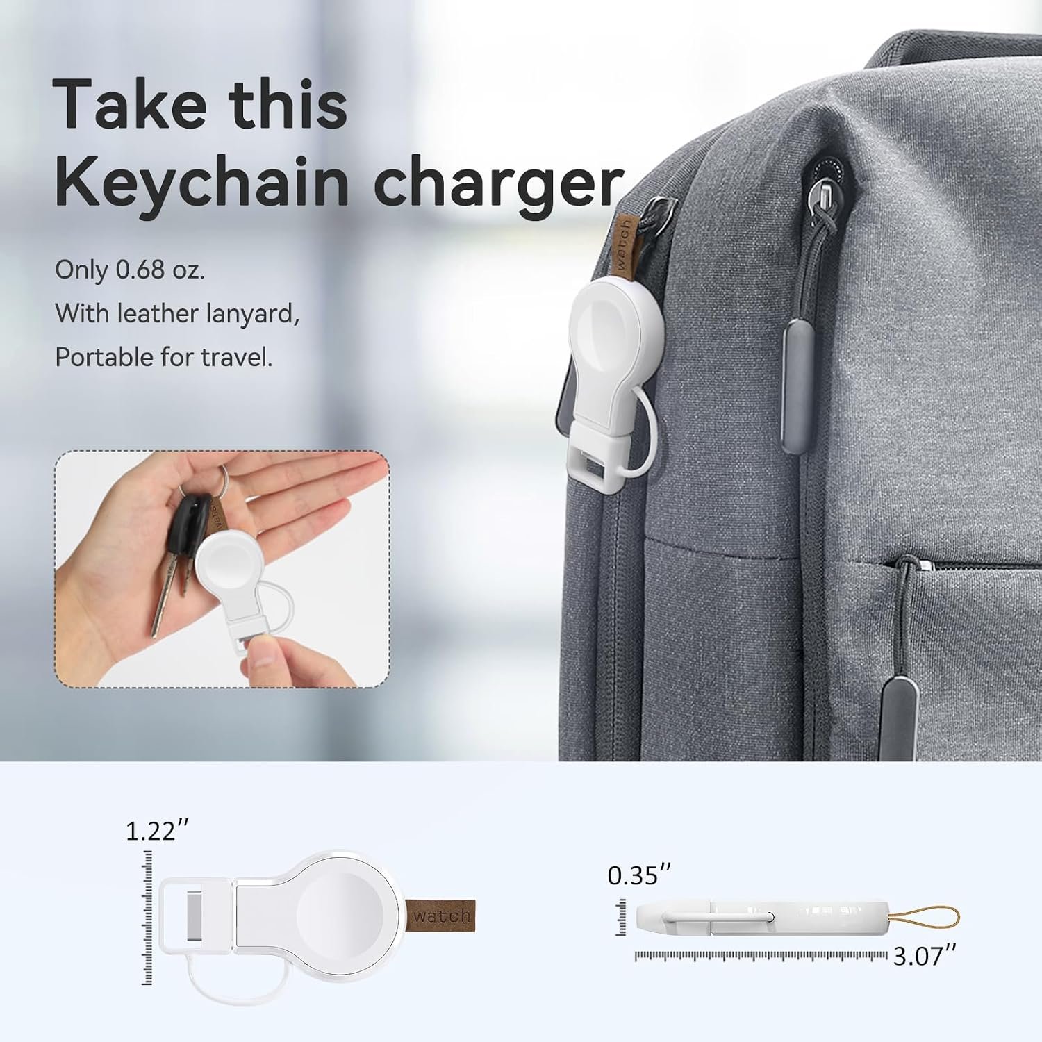 NEWDERY Charger for Apple Watch Travel iWatch USB ... - Image 8